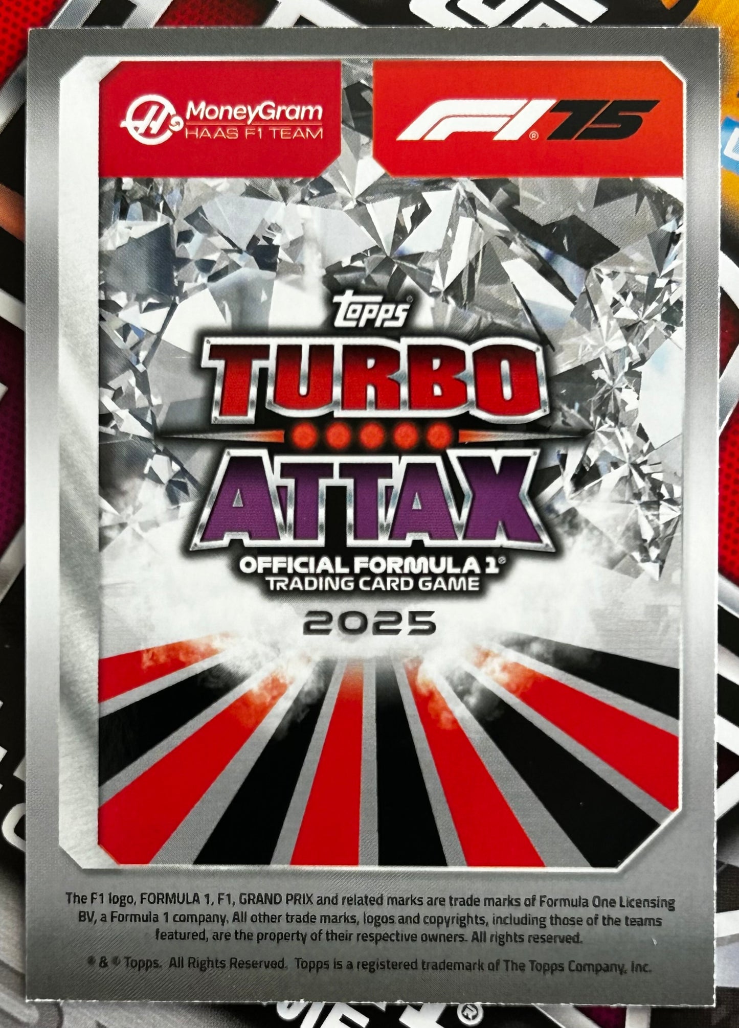 Topps F1 Turbo Attax 2025 - OLIVER BEARMAN (MONEYGRAM HAAS) Gold Limited Edition LE27 *Topps.com Exclusive*