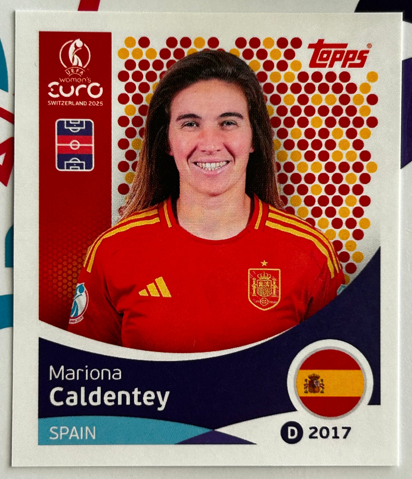 Topps UEFA Women's EURO 2025 Sticker Collection - MARIONA CALDENTEY (SPAIN) #104
