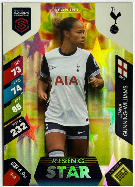 Panini Adrenalyn XL Barclays Women's Super League 2025 - Single RISING STAR Cards (1:15.5 packets) #340 - #342