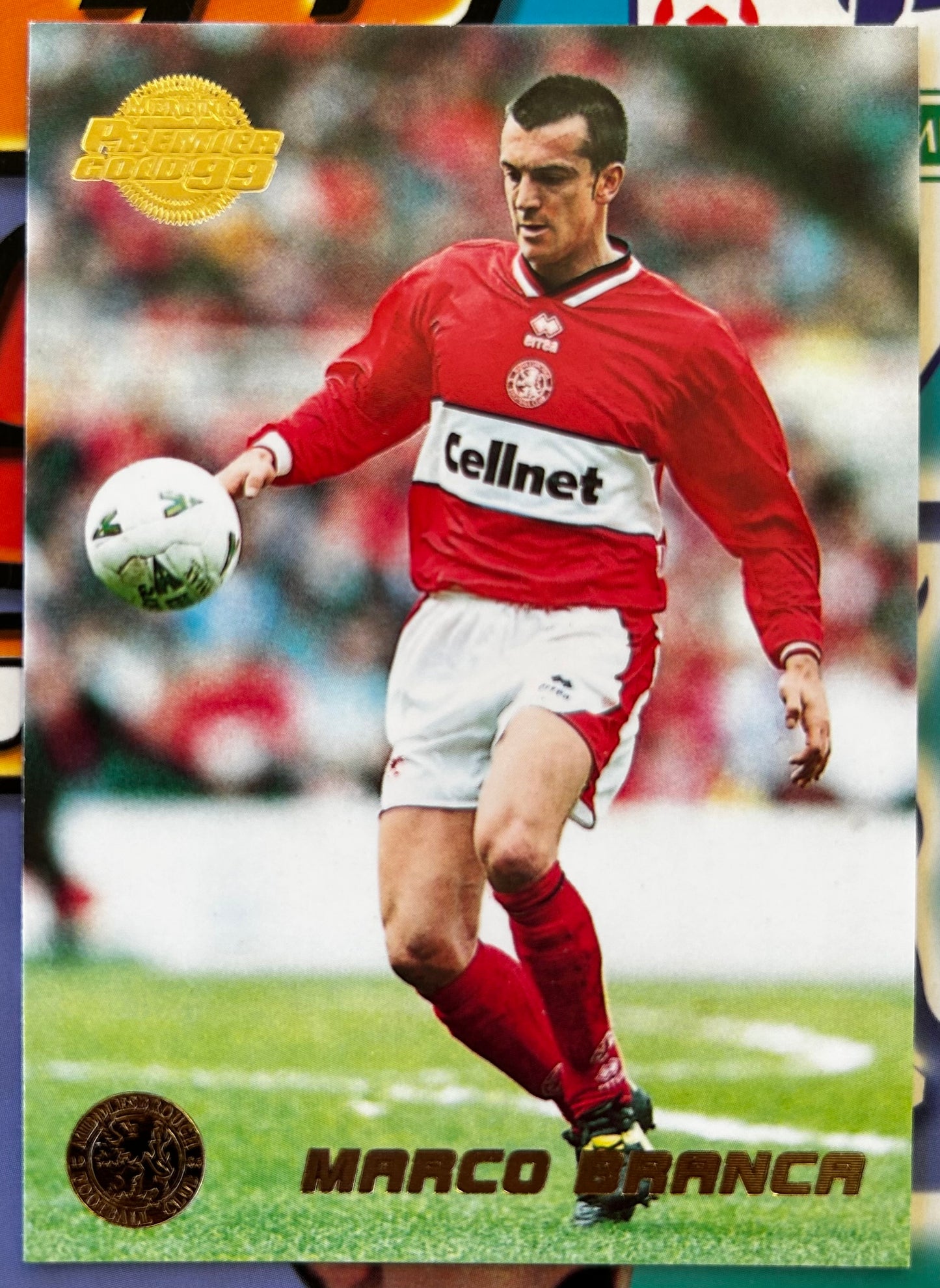 Merlin's Premier Gold 99 Trading Cards - MARCO BRANCA (MIDDLESBROUGH) #98
