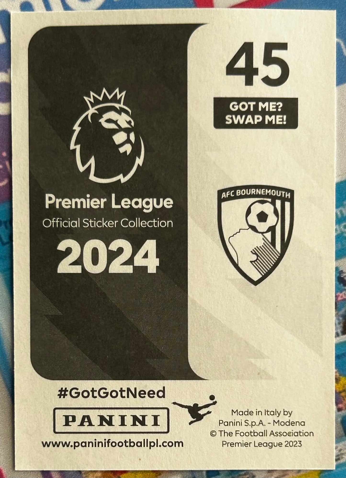 2024 Panini Premier League Sticker Collection - DOMINIC SOLANKE (BOURNEMOUTH) Elite #45