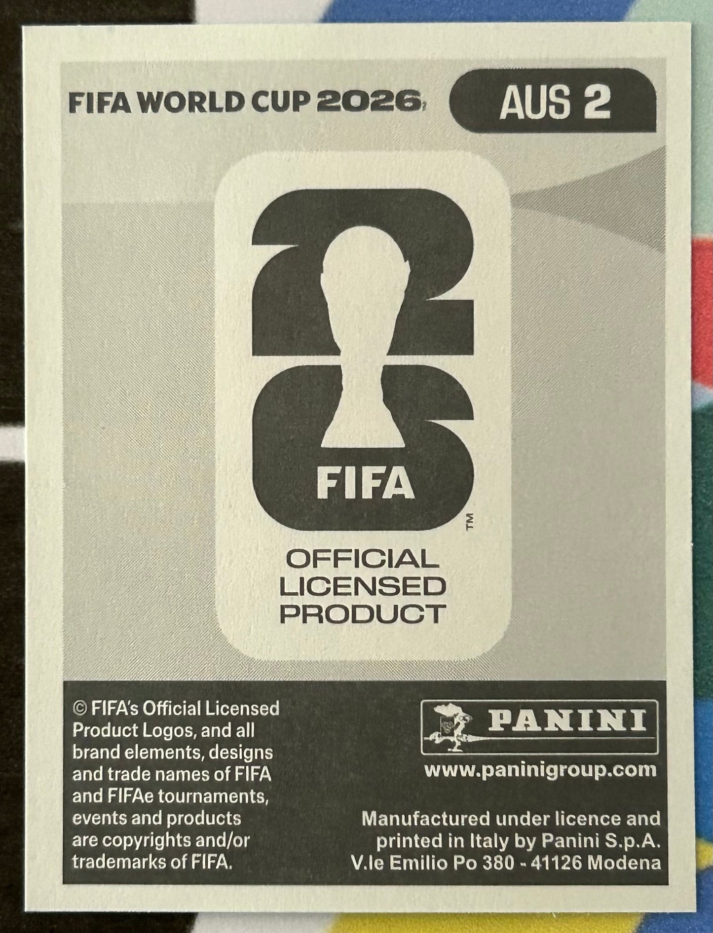 Panini FIFA World Cup 2026 Official Sticker Collection - MATHEW RYAN (AUSTRALIA) AUS2