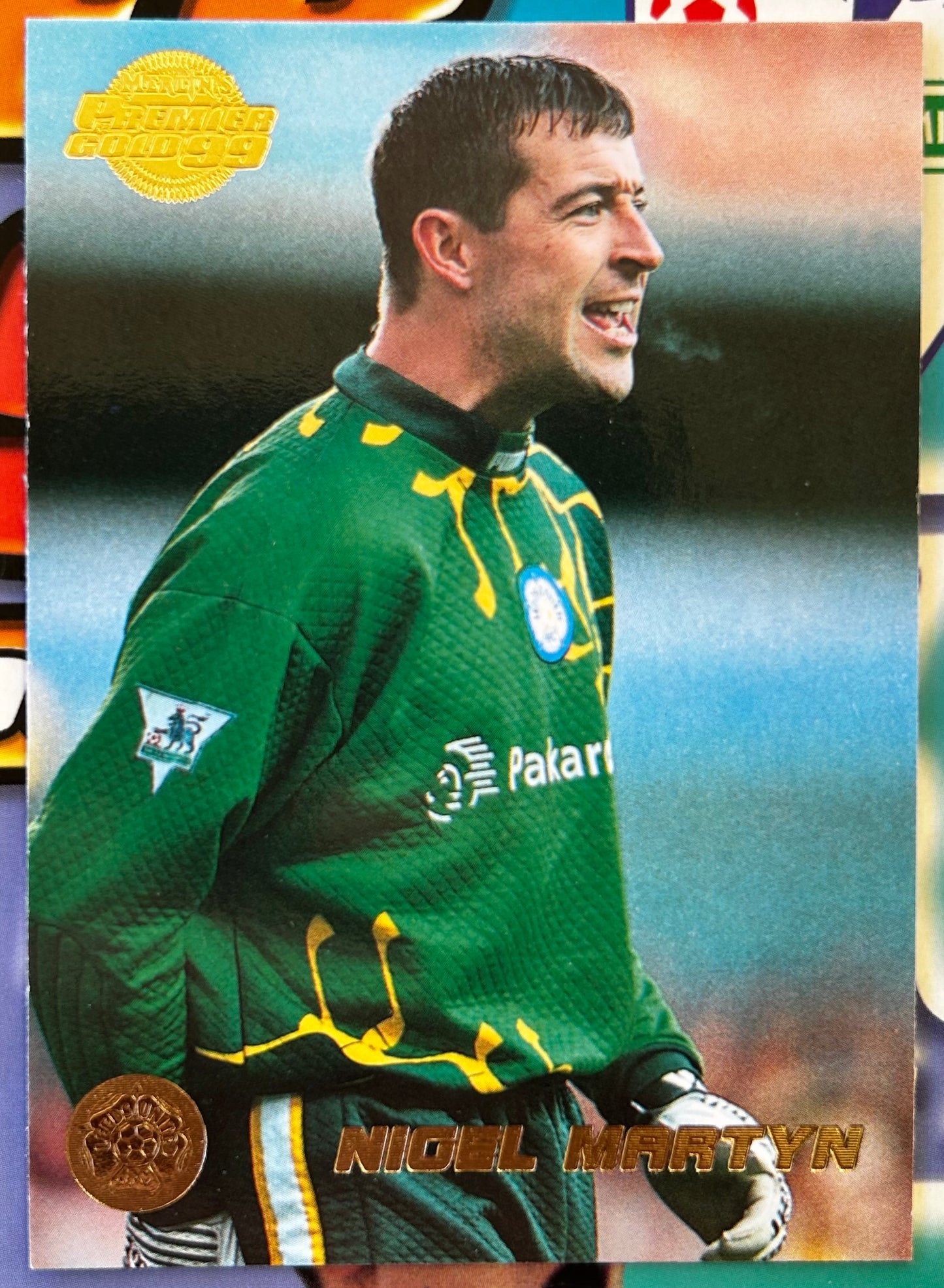 Merlin's Premier Gold 99 Trading Cards - NIGEL MARTYN (LEEDS UNITED) #61