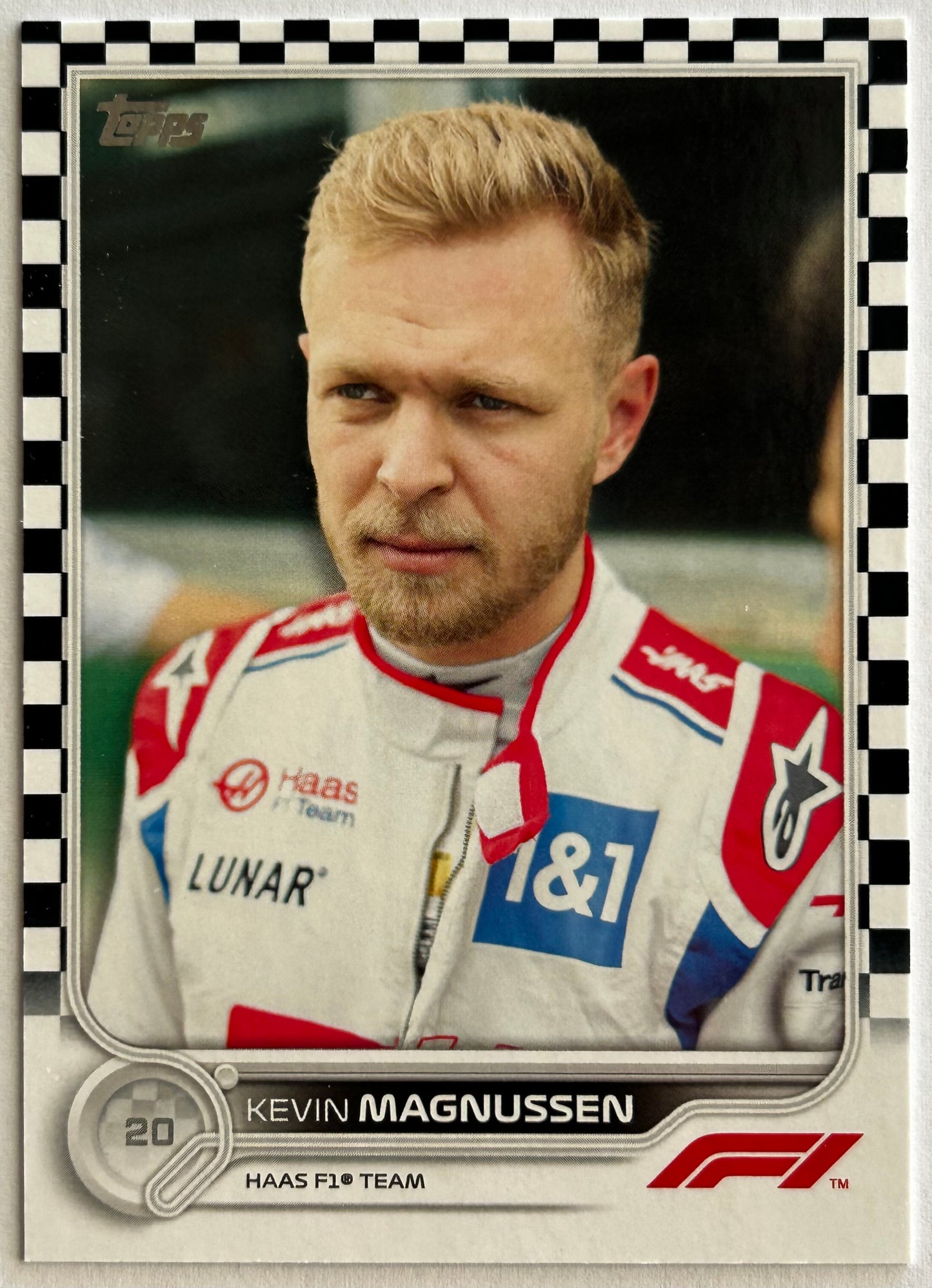 Topps Formula One Flagship 2022 - KEVIN MAGNUSSEN (HAAS F1 TEAM) #75 Checker Flag Parallel