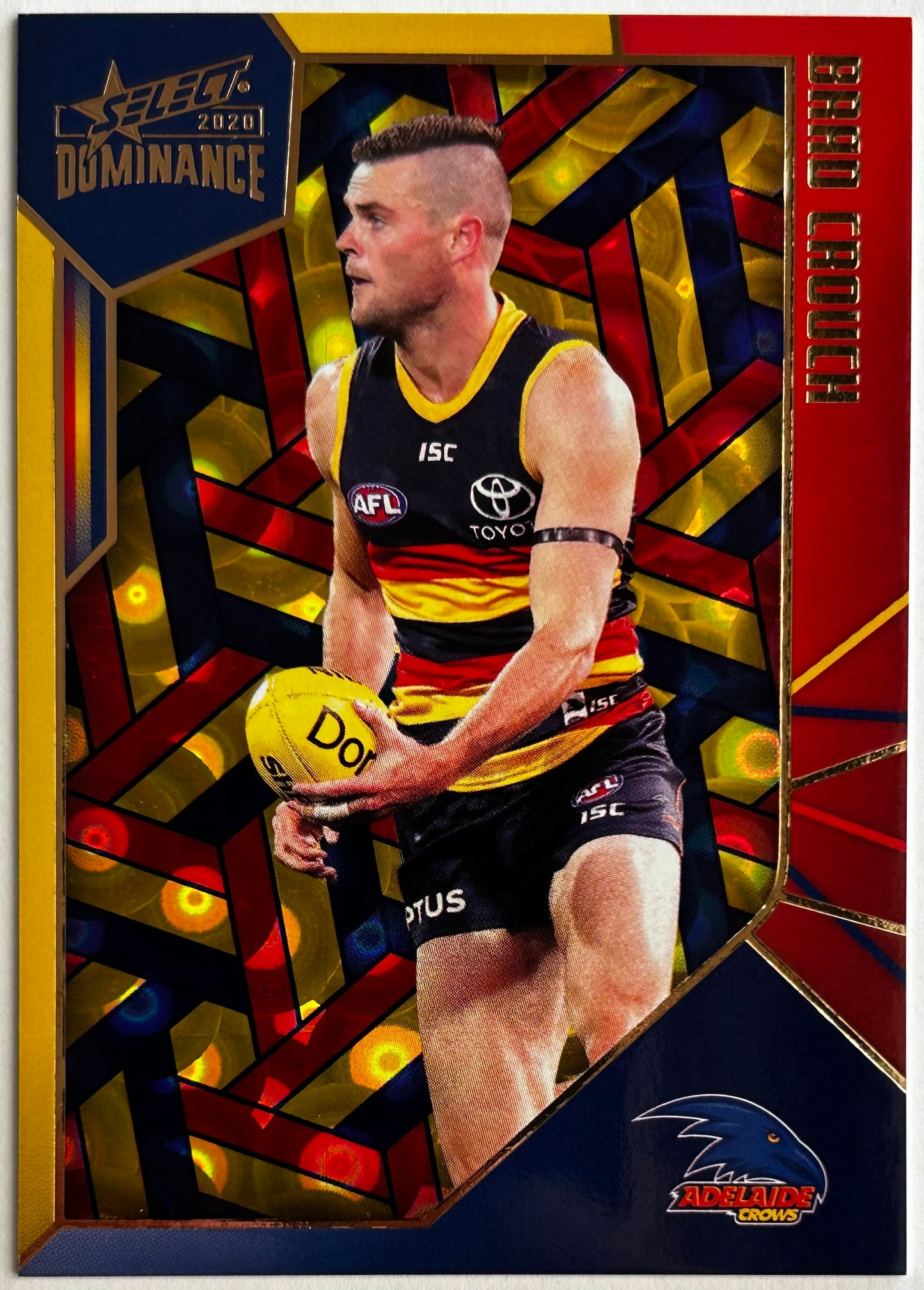 2020 AFL Select Dominance - BRAD CROUCH (ADELAIDE CROWS) Holographic Parallel HP4 /350