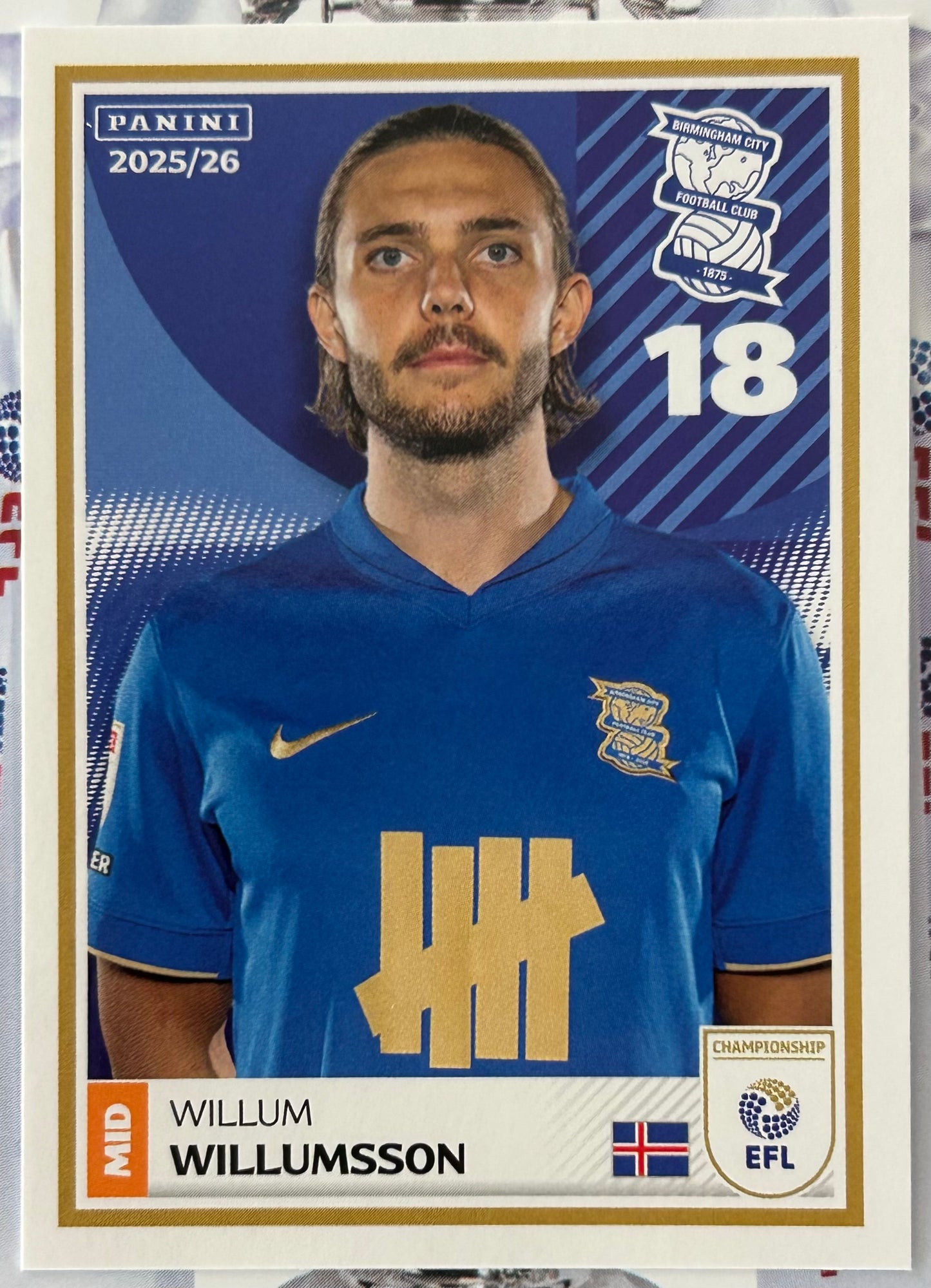 Panini EFL 2025-26 Sticker Collection - Single BIRMINGHAM CITY Stickers (#17 - #34)