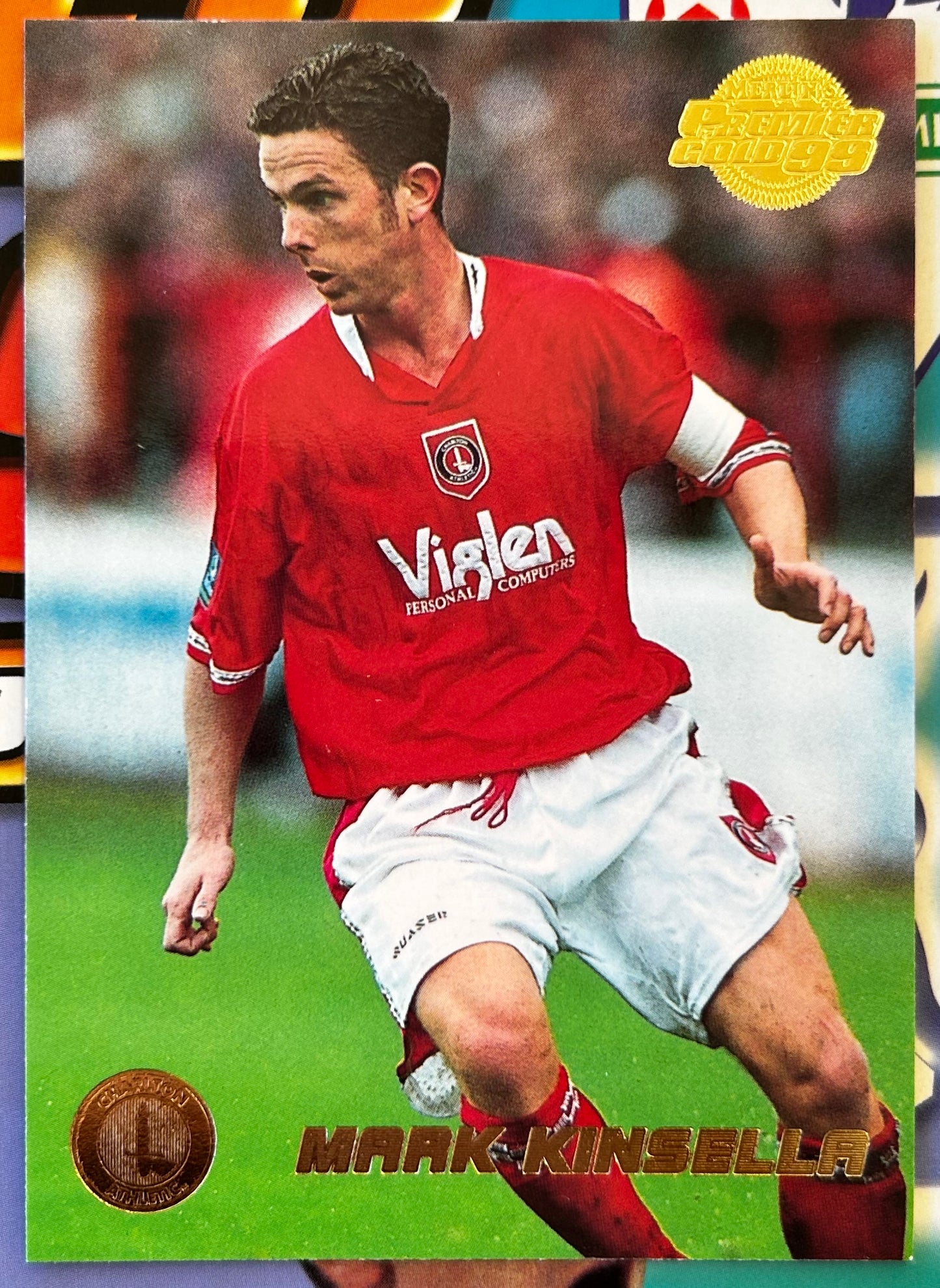 Merlin's Premier Gold 99 Trading Cards - MARK KINSELLA (CHARLTON ATHLETIC) #29
