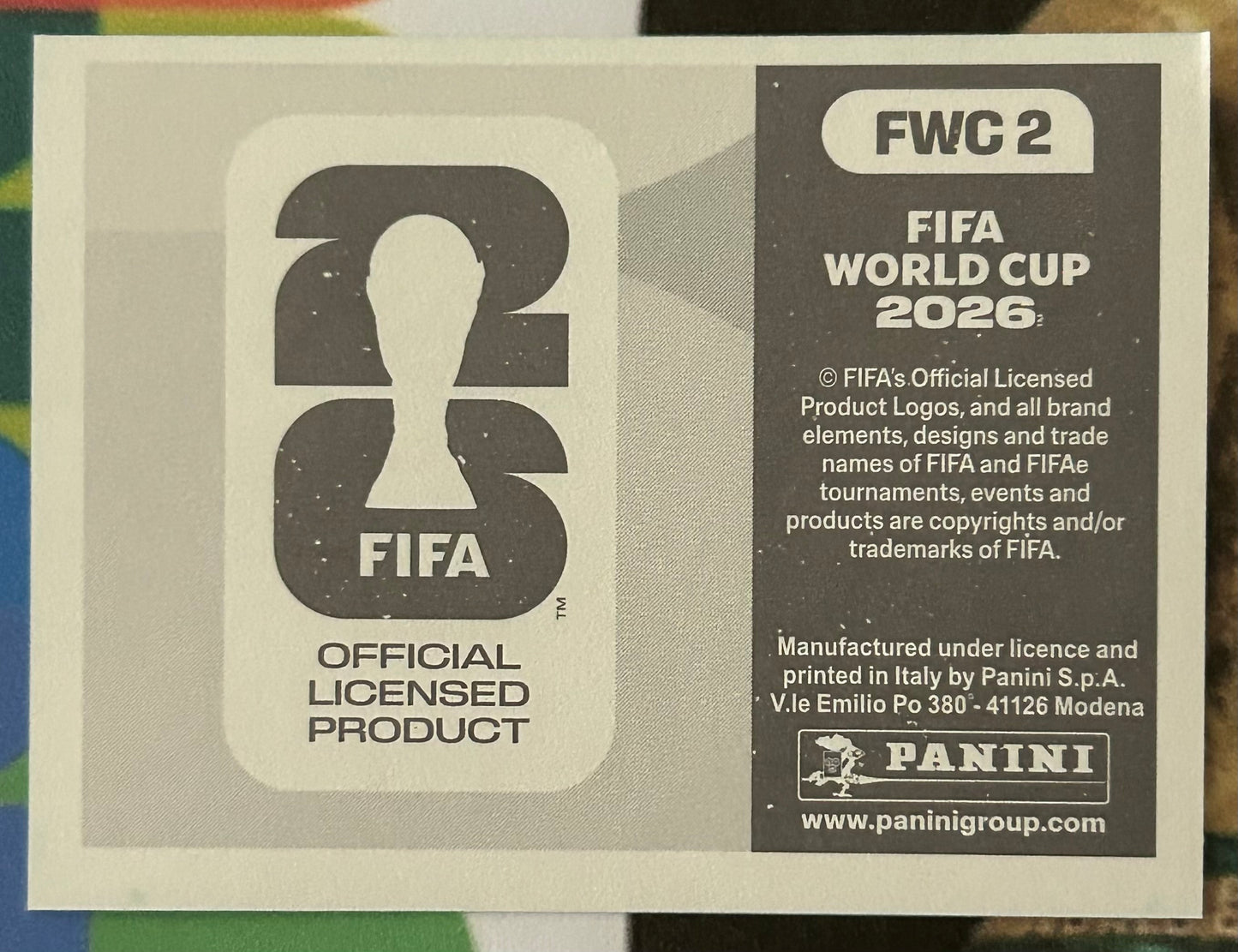 Panini FIFA World Cup 2026 Official Sticker Collection - OFFICIAL EMBLEM Foil Sticker FWC2
