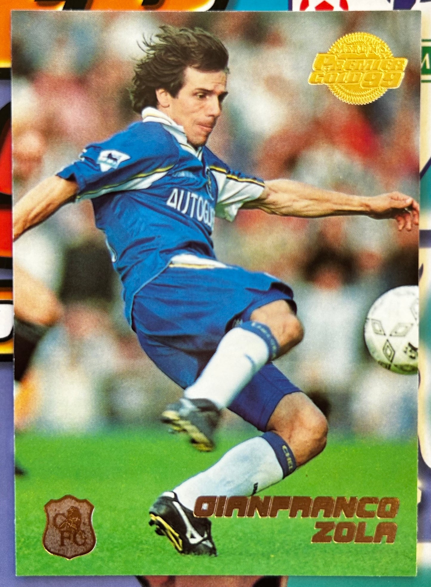 Merlin's Premier Gold 99 Trading Cards - GIANFRANCO ZOLA (CHELSEA) #38