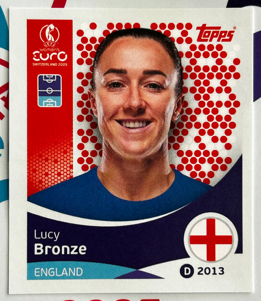 Topps UEFA Women's EURO 2025 Sticker Collection - LUCY BRONZE (ENGLAND) #256