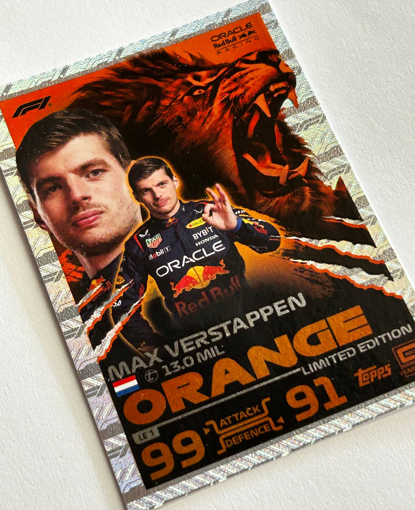 Topps F1 Turbo Attax 2024 - MAX VERSTAPPEN (ORACLE RED BULL) Dutch Orange Limited Edition LE1