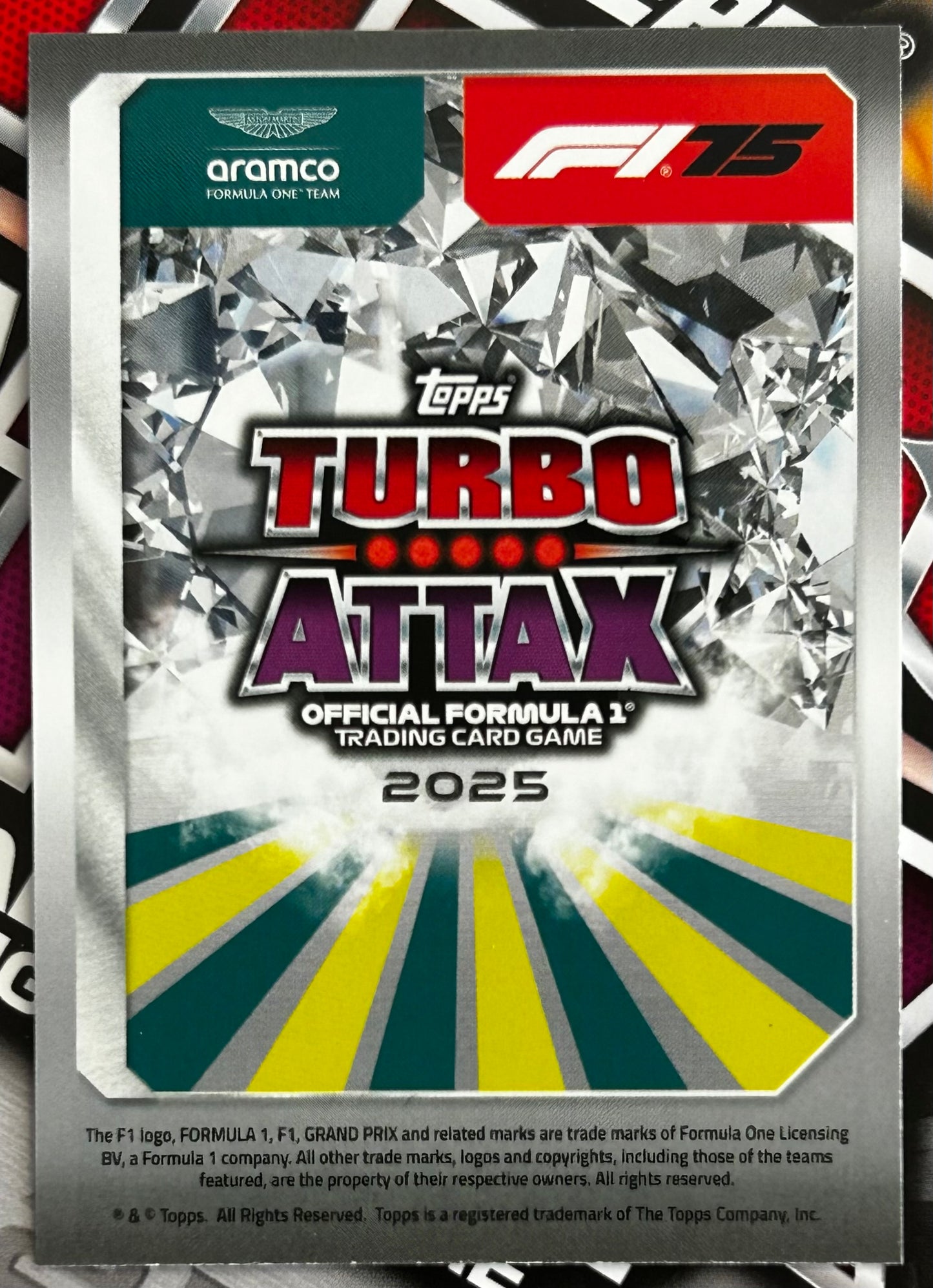 Topps F1 Turbo Attax 2025 - FERNANDO ALONSO (ASTON MARTIN) Opal Limited Edition LE8