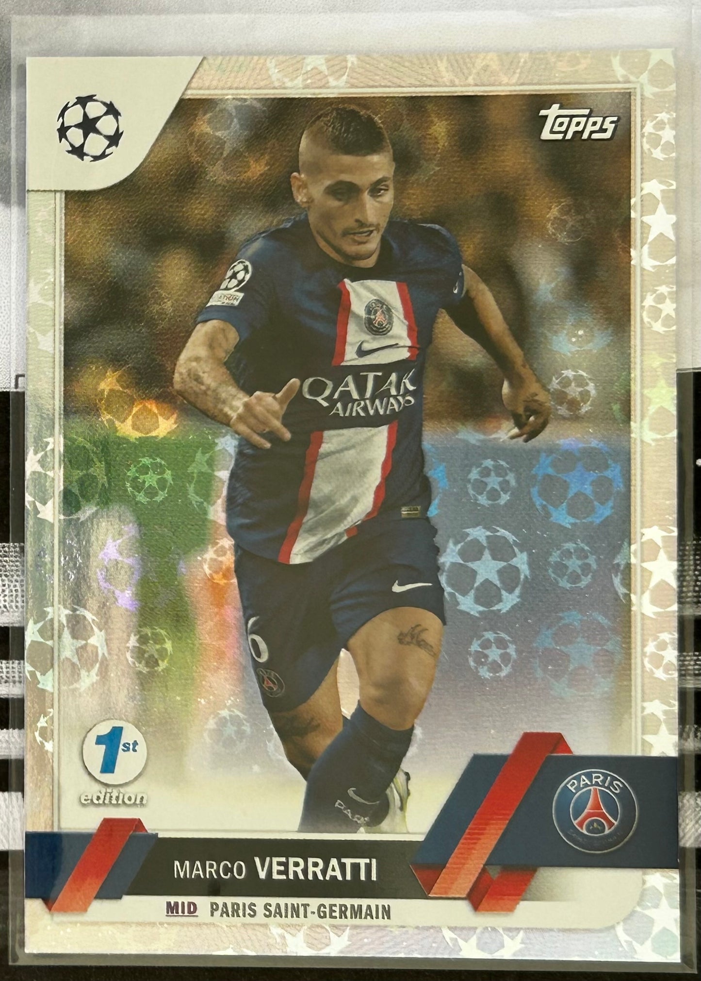 Topps UEFA Club Competitions 1st Edition 2022-23 - MARCO VERRATTI (PSG) Starball #73