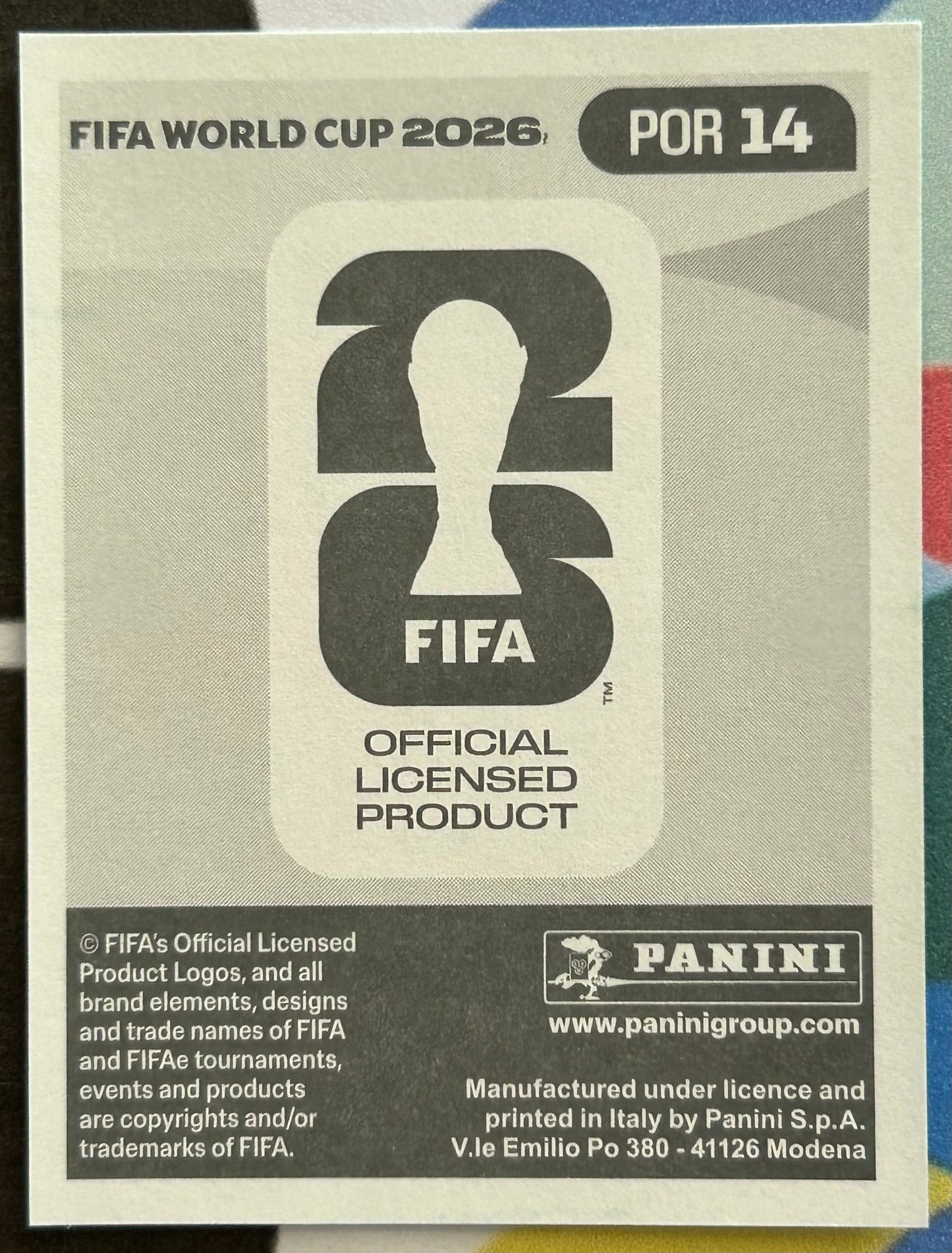 Panini FIFA World Cup 2026 Official Sticker Collection - JOAO NEVES (PORTUGAL) POR14