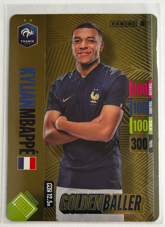 Panini England Adrenalyn XL 2024 - KYLIAN MBAPPE (FRANCE) Golden Baller #6