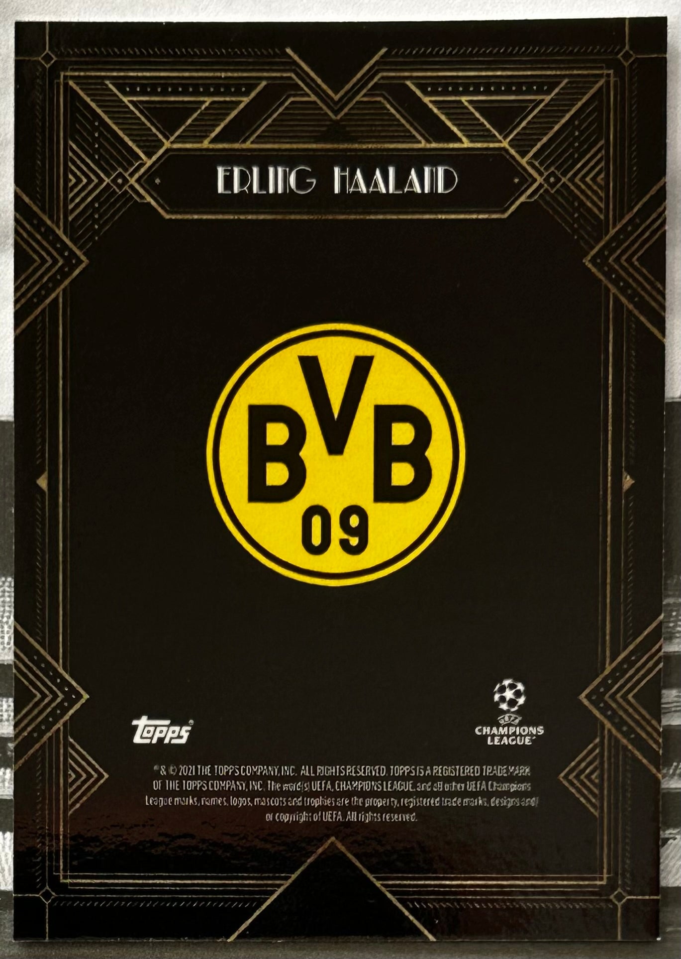 2021-22 Topps Deco UEFA Champions League - ERLING HAALAND (BORUSSIA DORTMUND)