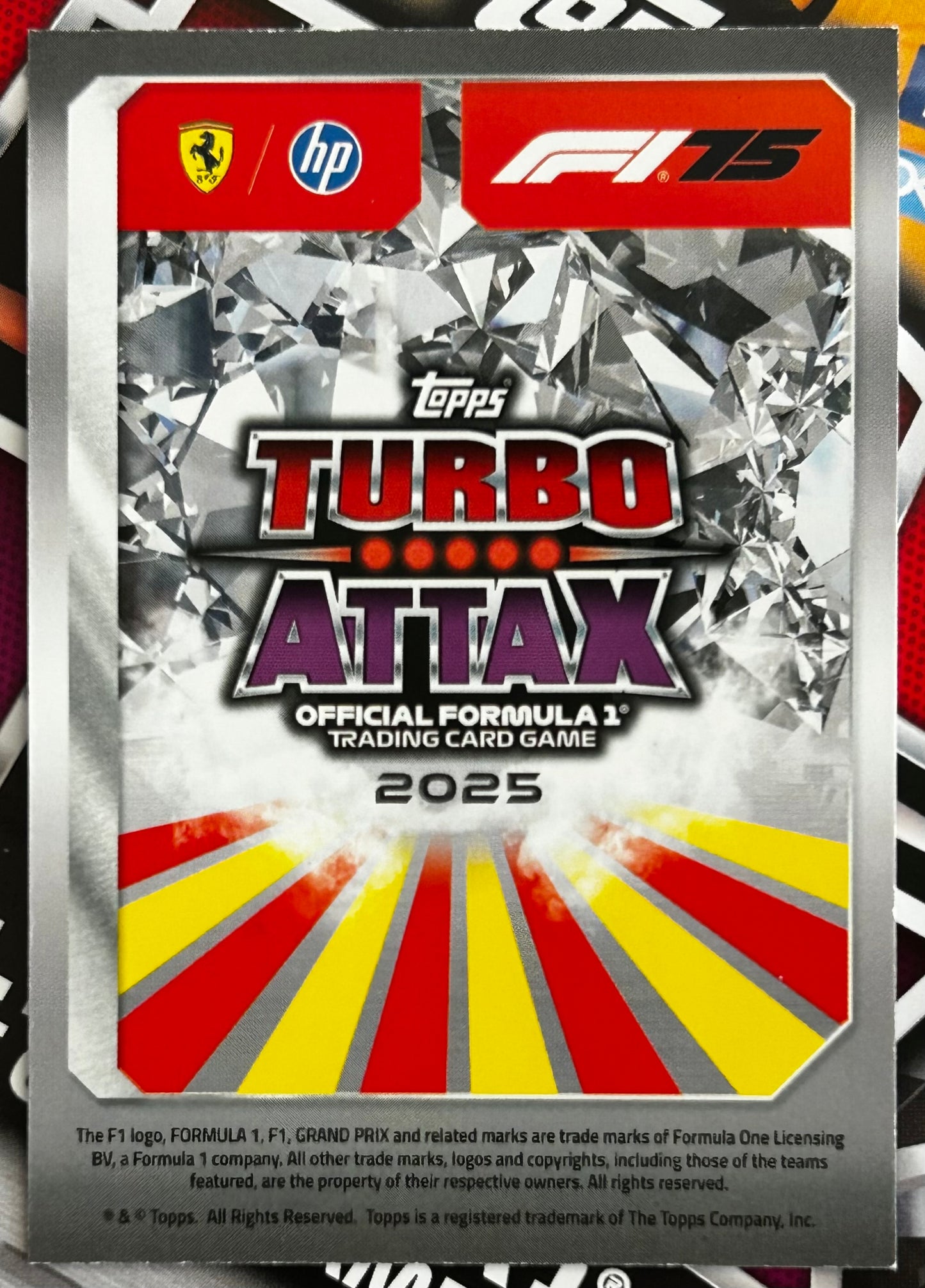 Topps F1 Turbo Attax 2025 - LEWIS HAMILTON (FERRARI) Ruby Limited Edition LE1