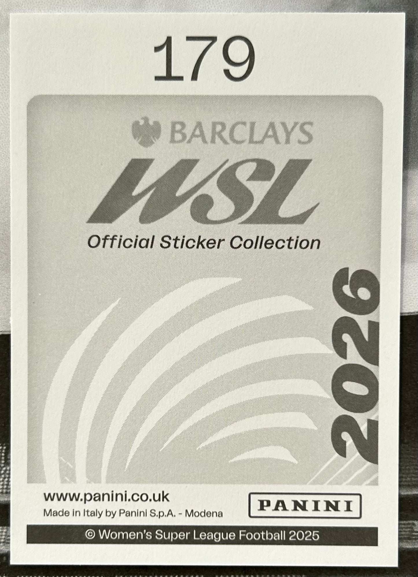 Panini Barclays Women's Super League 2026 Sticker Collection - CLARE WHEELER (EVERTON) #179