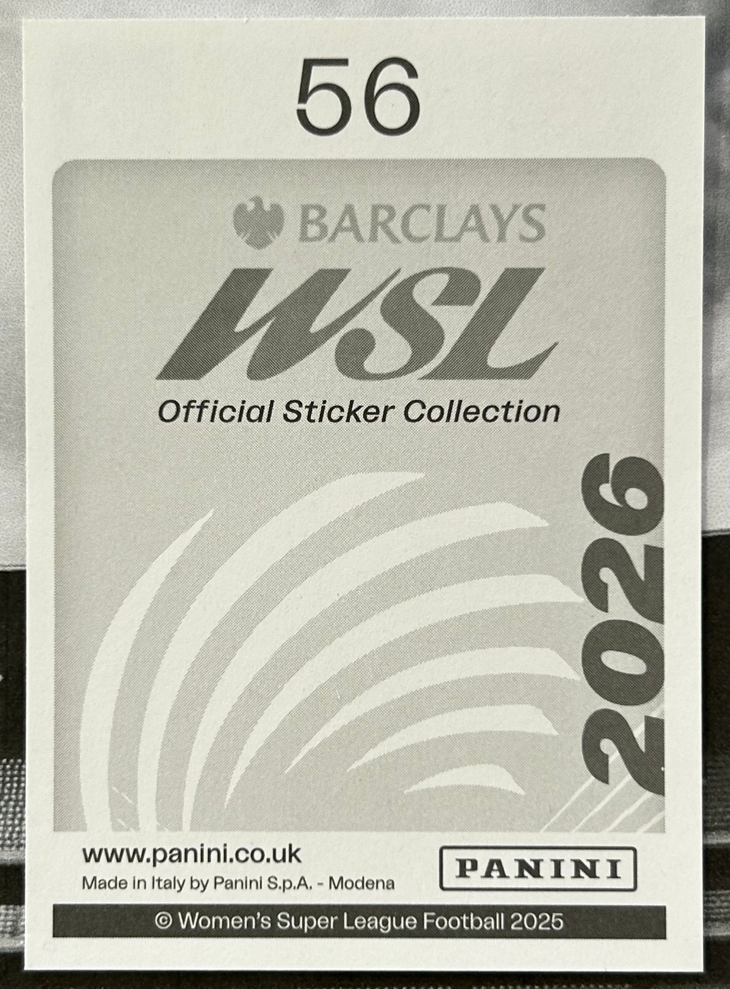 Panini Barclays Women's Super League 2026 Sticker Collection - CAITLIN FOORD (ARSENAL) #56