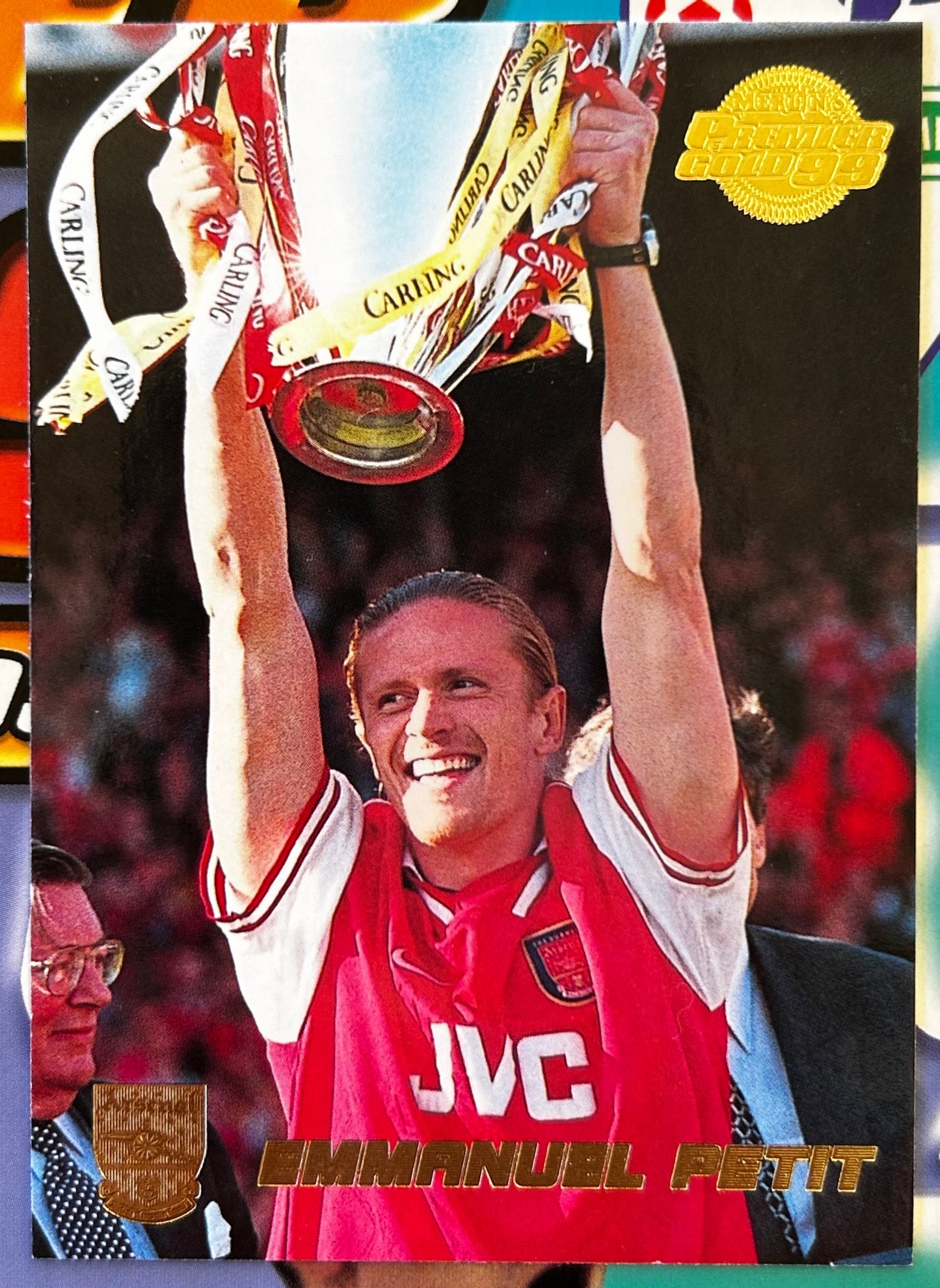 Merlin's Premier Gold 99 Trading Cards - EMMANUEL PETIT (ARSENAL) #6
