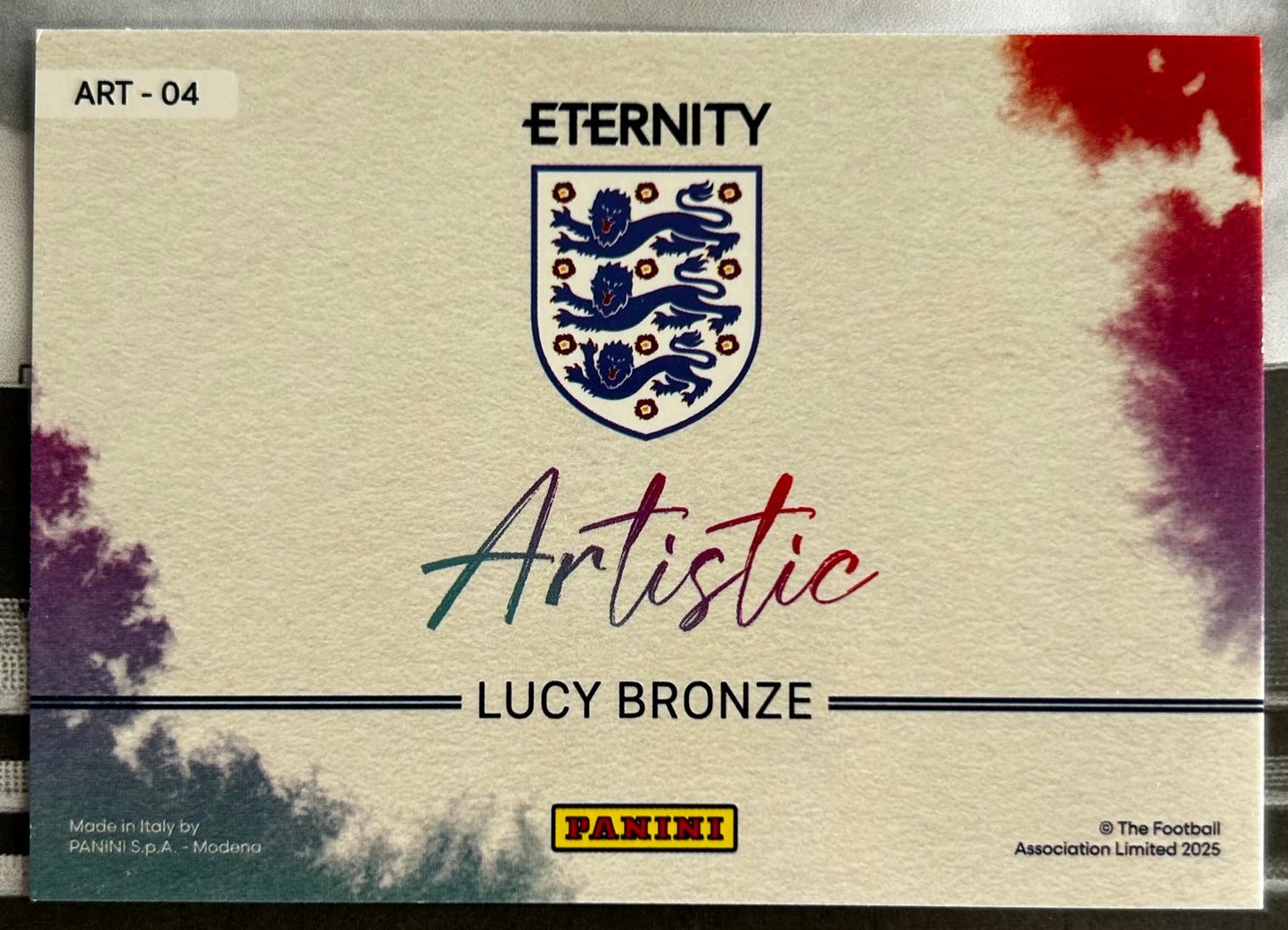 Panini Eternity Lionesses 2025 - LUCY BRONZE (ENGLAND) Artistic #ART-04
