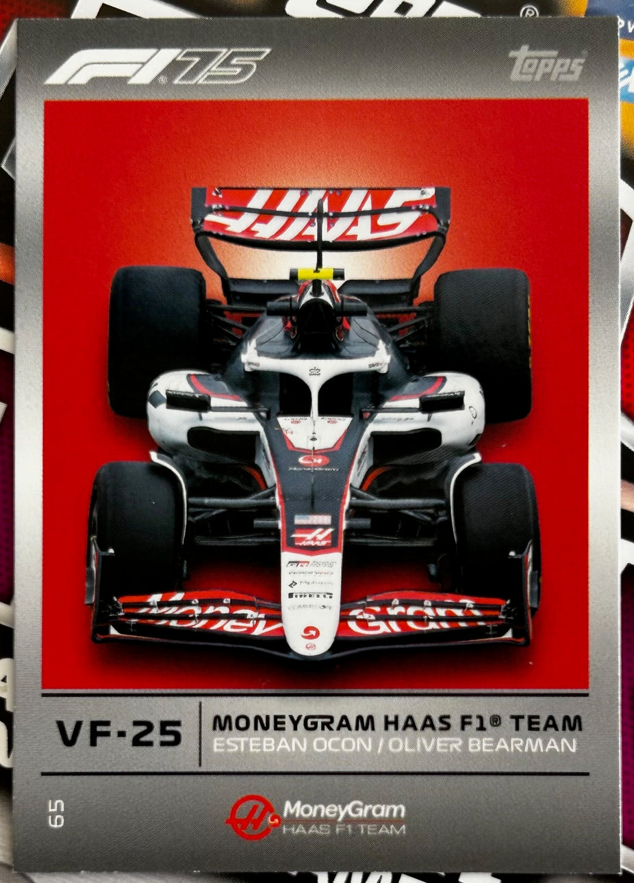 Topps F1 Turbo Attax 2025 - Single MONEYGRAM HAAS F1 TEAM Cards (#64 - #72)