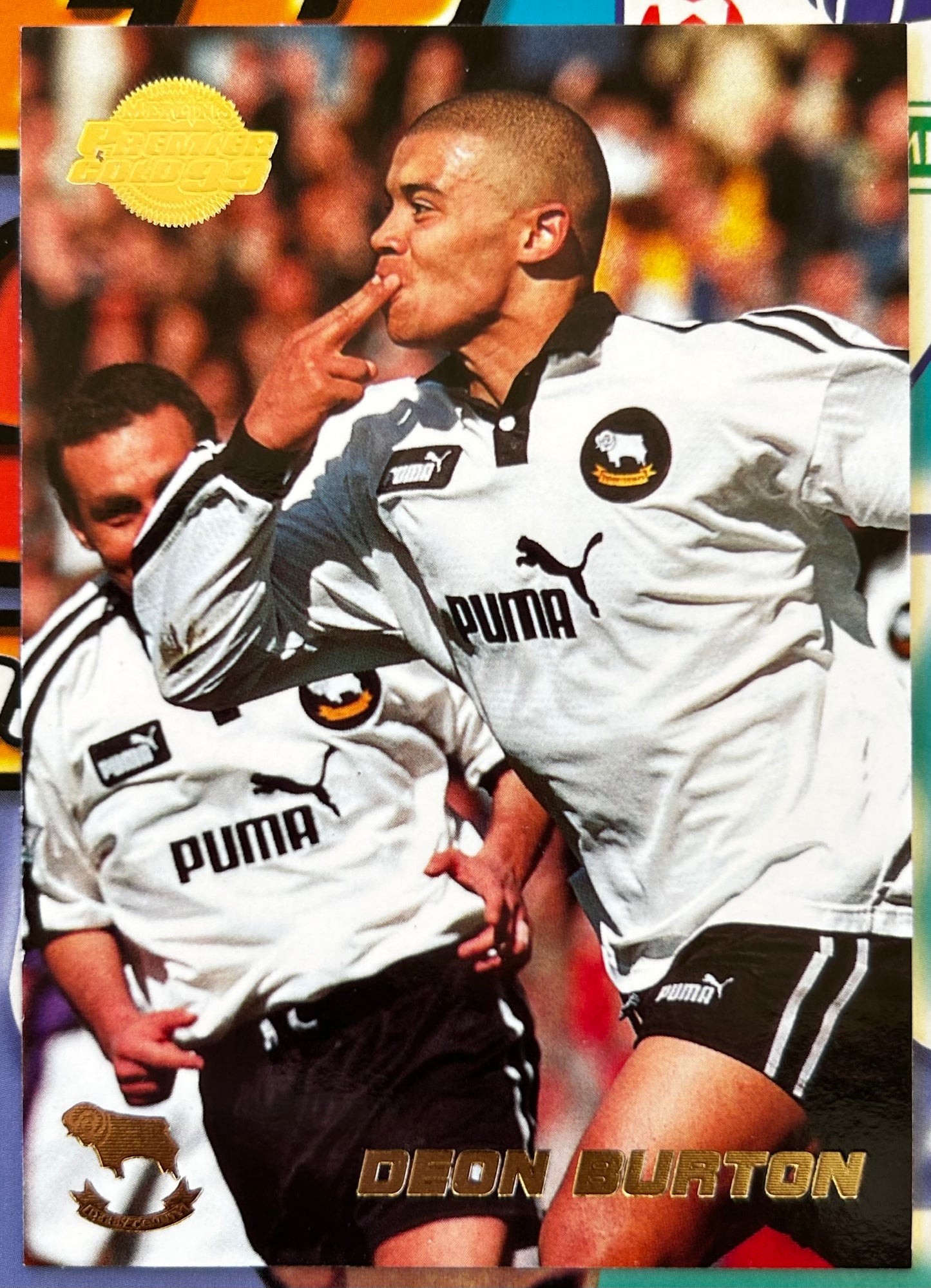Merlin's Premier Gold 99 Trading Cards - DEON BURTON (DERBY COUNTY) #48