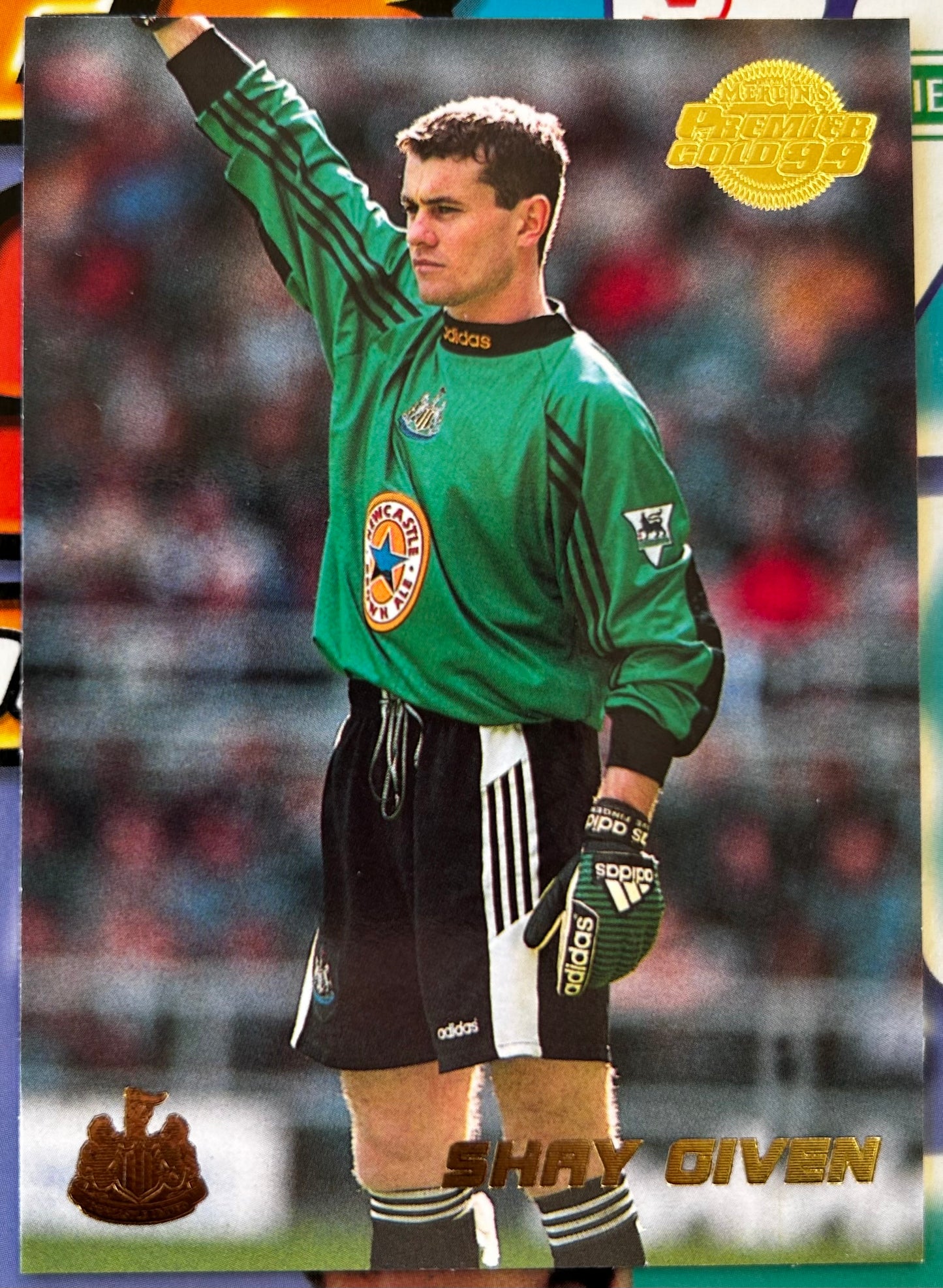 Merlin's Premier Gold 99 Trading Cards - SHAY GIVEN (NEWCASTLE UNITED) #99