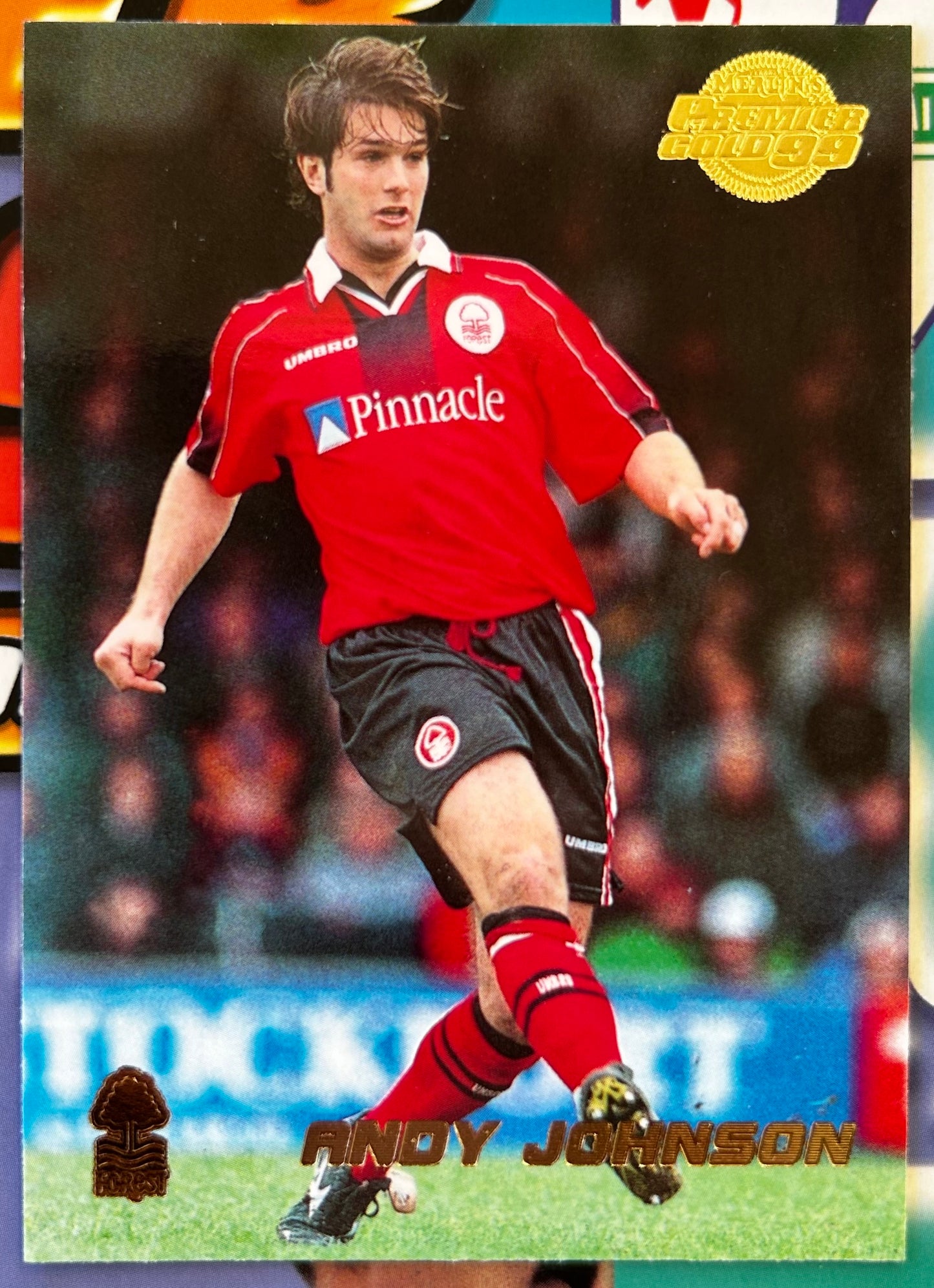 Merlin's Premier Gold 99 Trading Cards - ANDY JOHNSON (NOTTINGHAM FOREST) #109