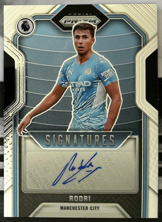 2021-22 Panini Prizm Premier League Soccer - RODRI (MANCHESTER CITY) Signatures S-RRI