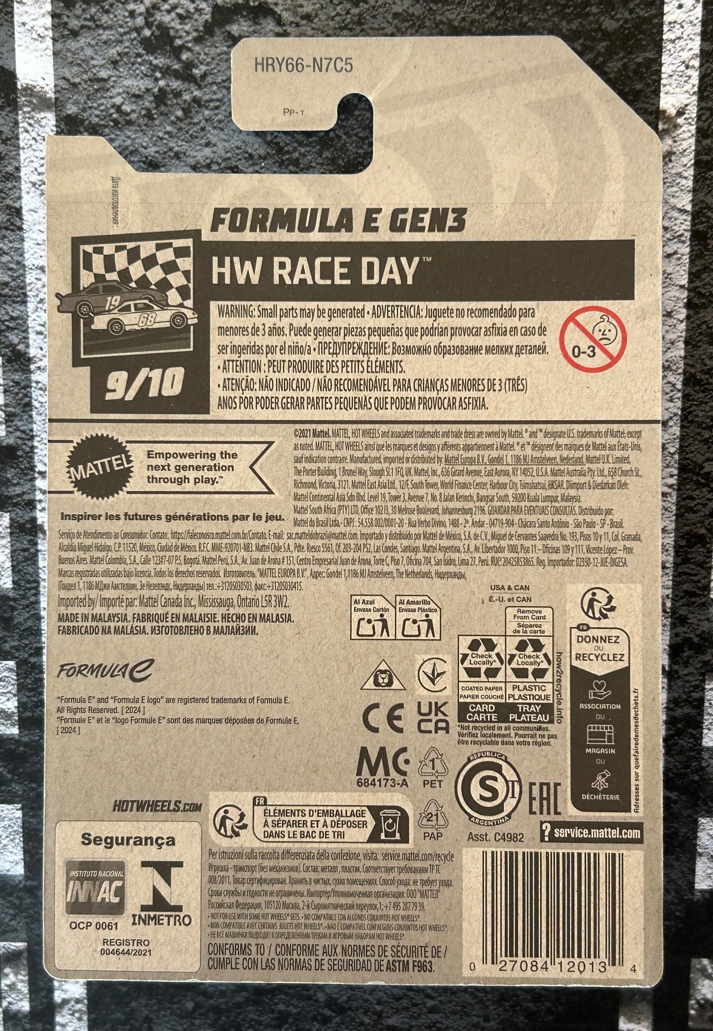 Mattel Hot Wheels Diecast Basic 1:64 - Formula E Gen3 HW Race Day