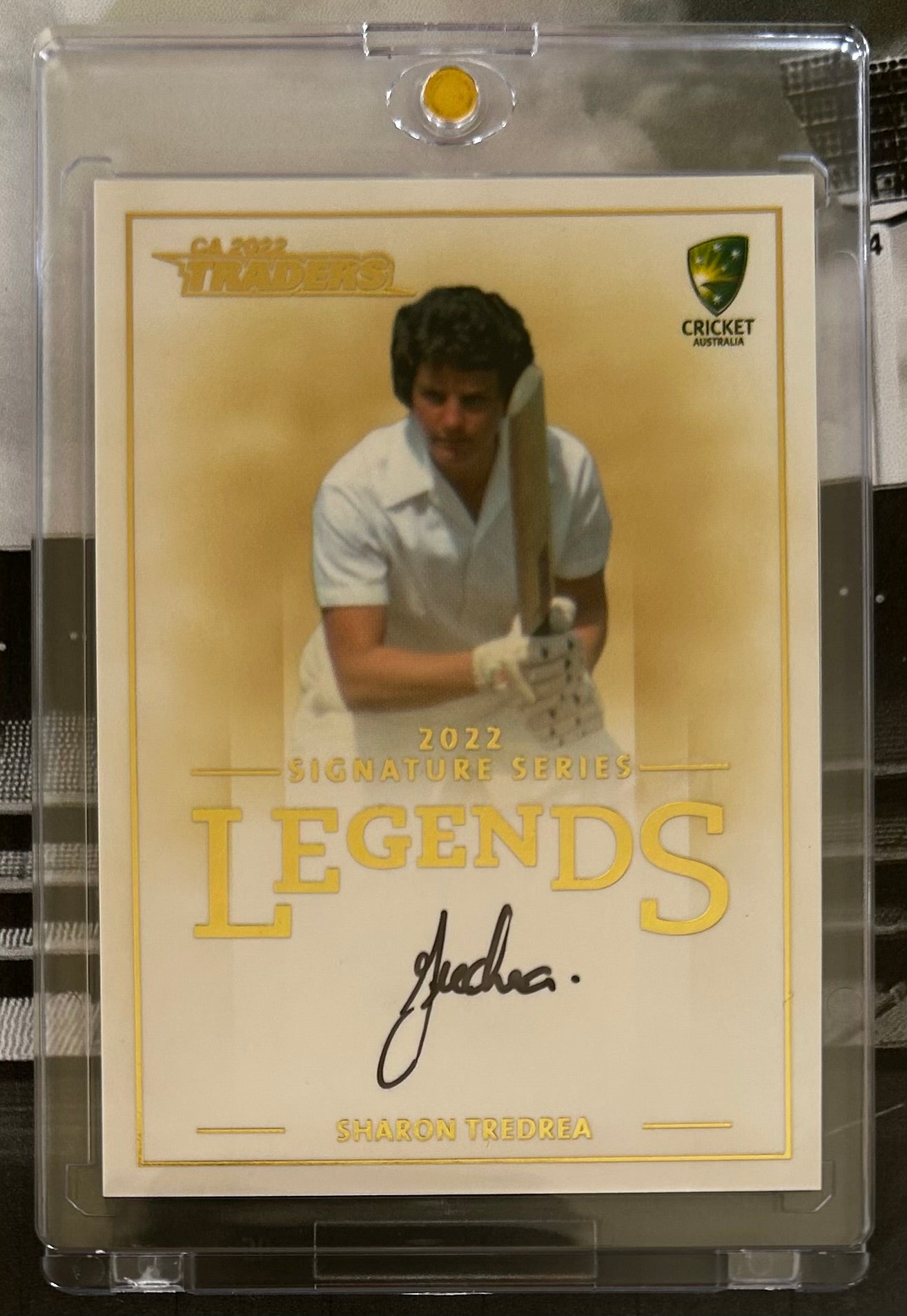 2022 CA Traders Trading Card Collection - SHARON TREDREA (AUSTRALIA) Legends Signature Series #L6 /150 *On Card Auto*
