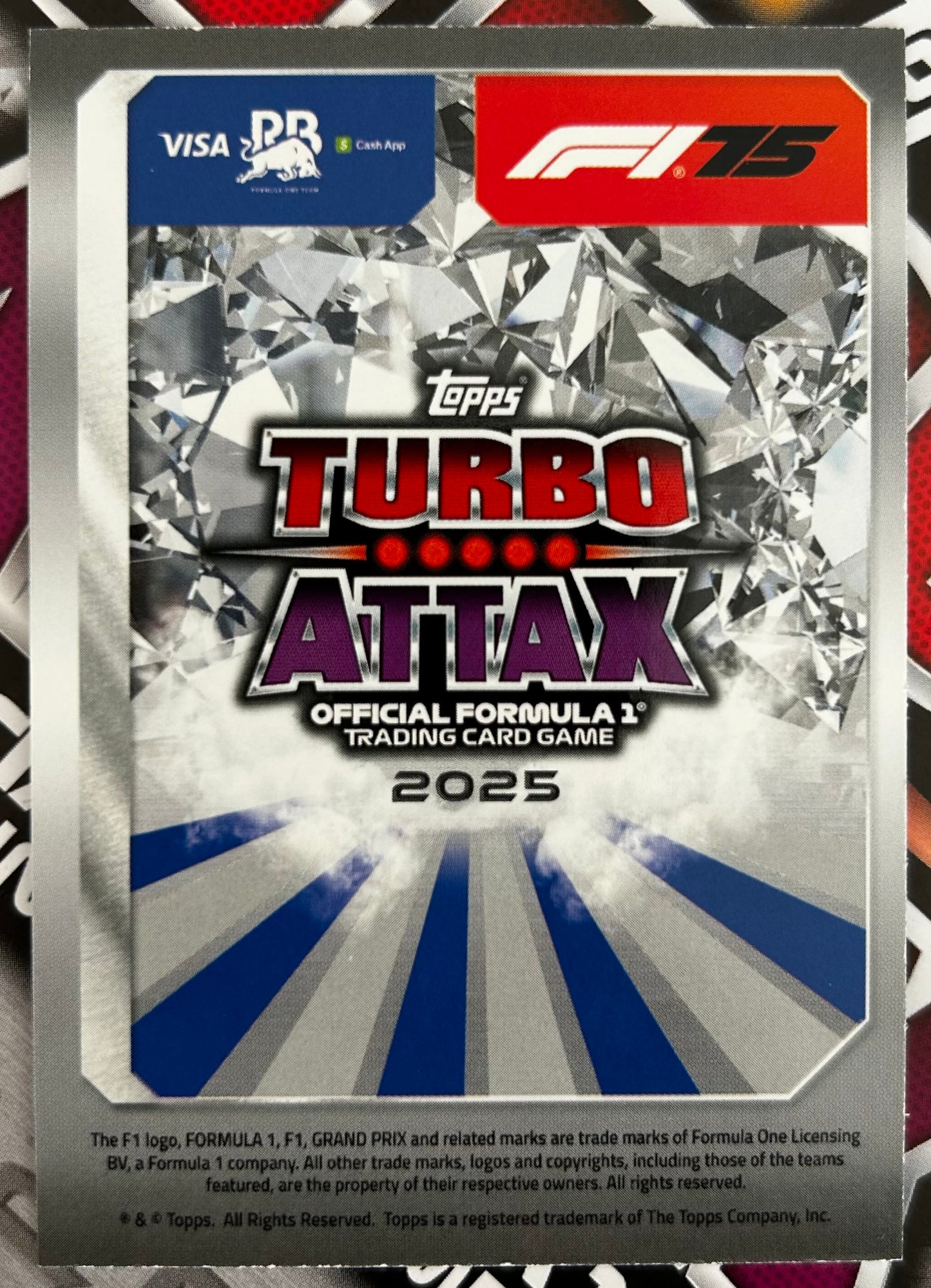 Topps F1 Turbo Attax 2025 - LIAM LAWSON (VCARB) Aquamarine Limited Edition LE9