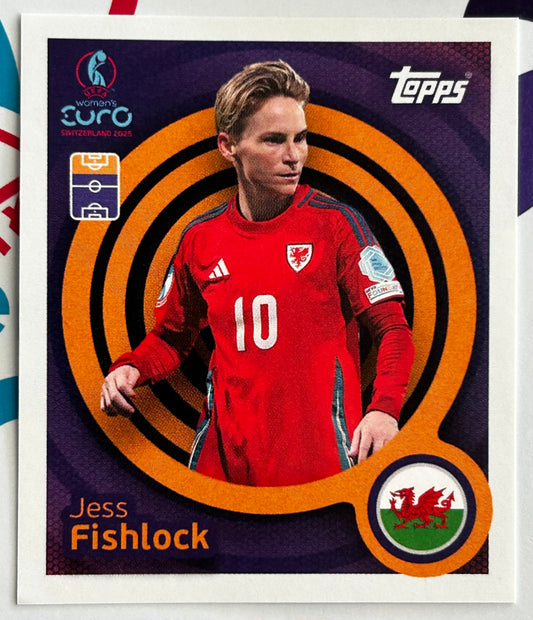 Topps UEFA Women's EURO 2025 Sticker Collection - JESS FISHLOCK (WALES) WEuro Hotshot #269