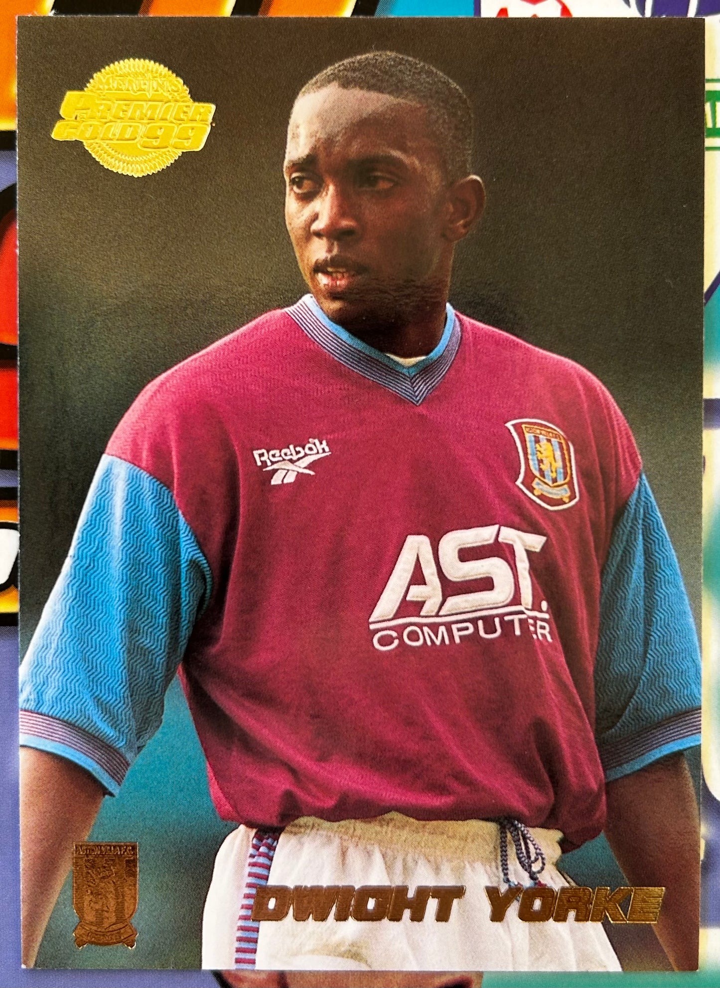 Merlin's Premier Gold 99 Trading Cards - DWIGHT YORKE (ASTON VILLA) #15