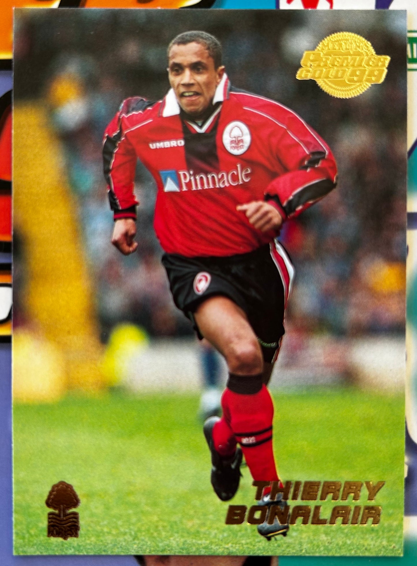 Merlin's Premier Gold 99 Trading Cards - THIERRY BONALAIR (NOTTINGHAM FOREST) #107
