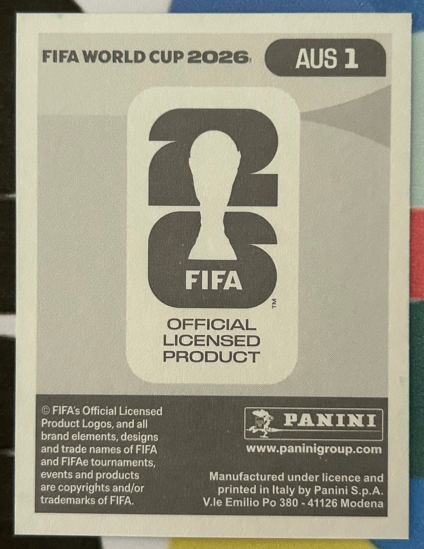 Panini FIFA World Cup 2026 Official Sticker Collection - EMBLEM (AUSTRALIA) Socceroos Foil Sticker AUS1