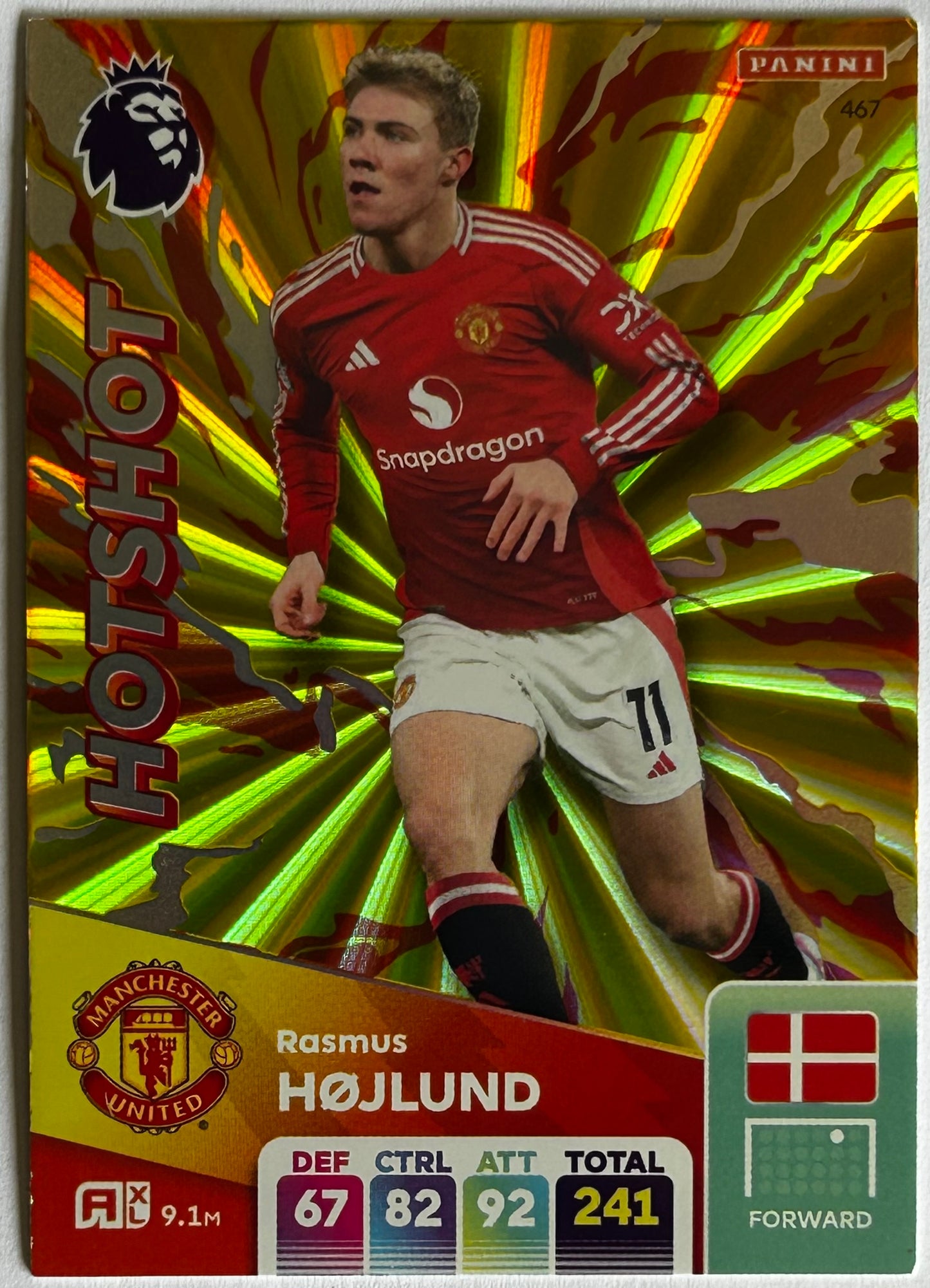 Panini Adrenalyn XL Premier League 2025 - Single HOTSHOT Cards (#464 - #467) 1:20 packets