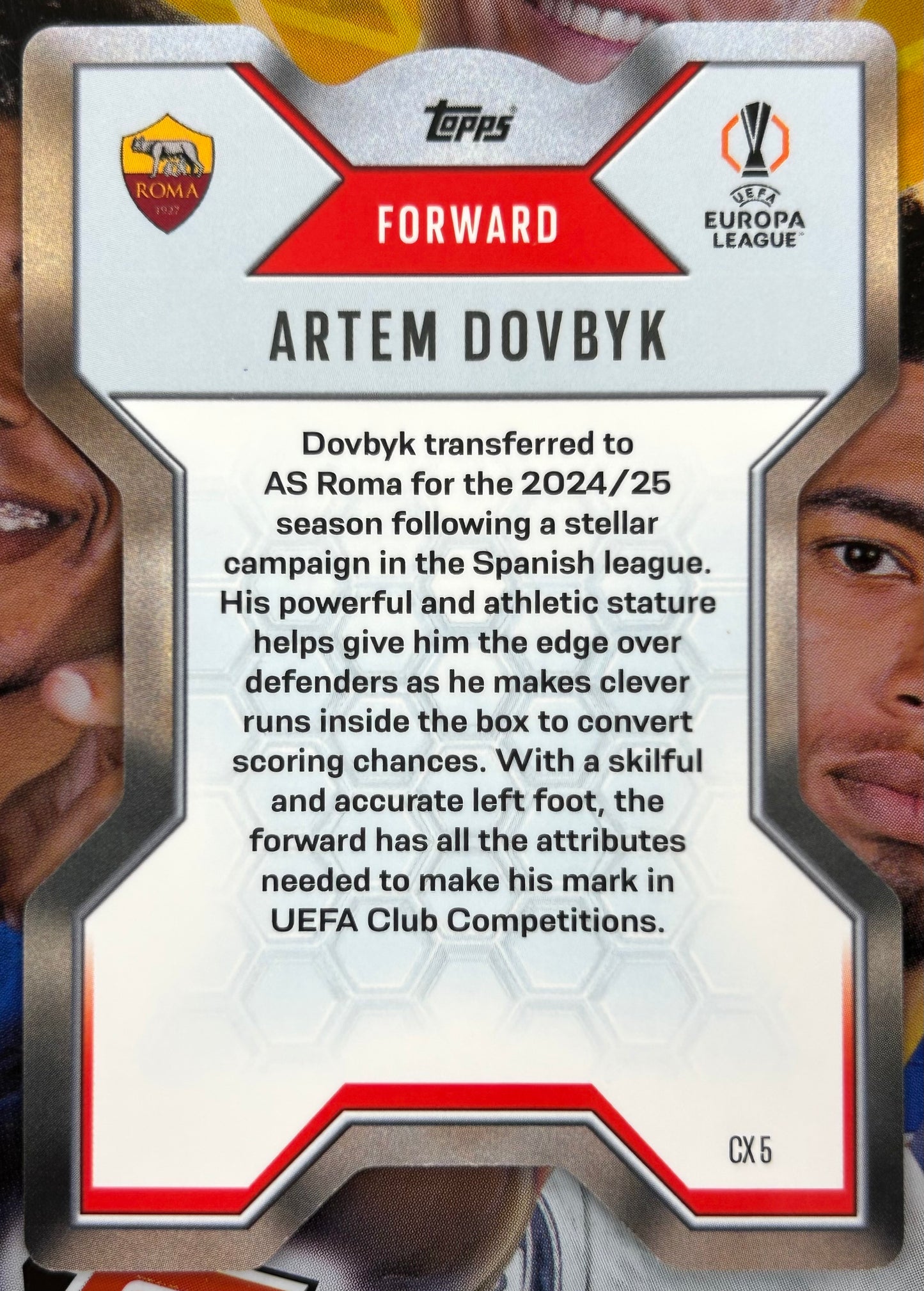 Topps 2024-25 Match Attax Extra UEFA - ARTEM DOVBYK (AS ROMA) Chrome X #CX5