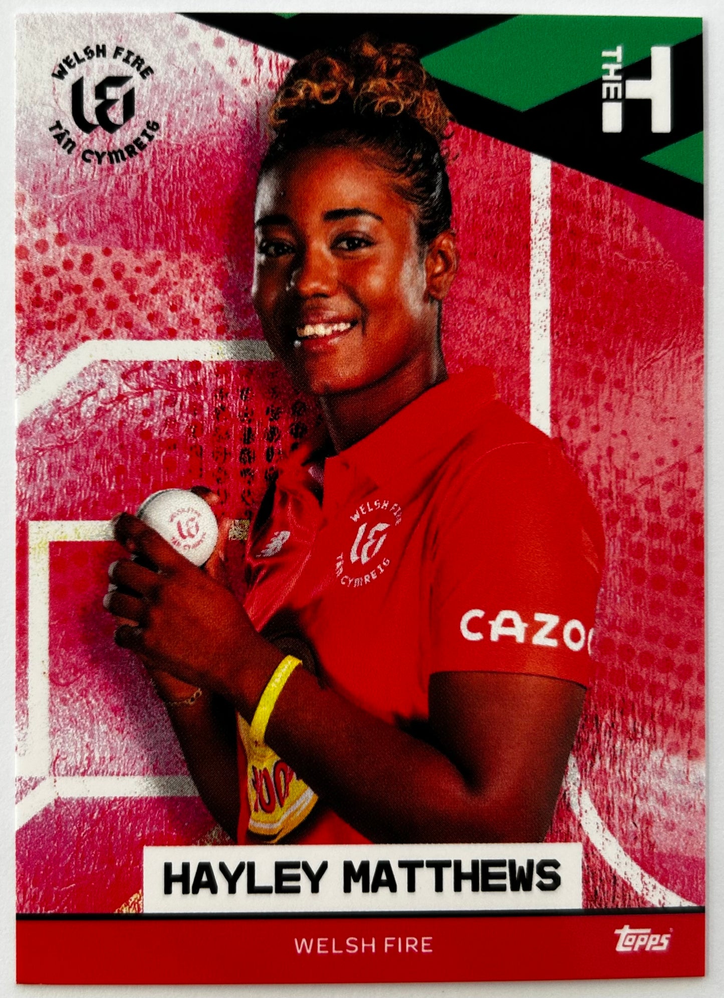 Topps The Hundred 2022 Trading Card Collection - HAYLEY MATTHEWS (Welsh Fire)