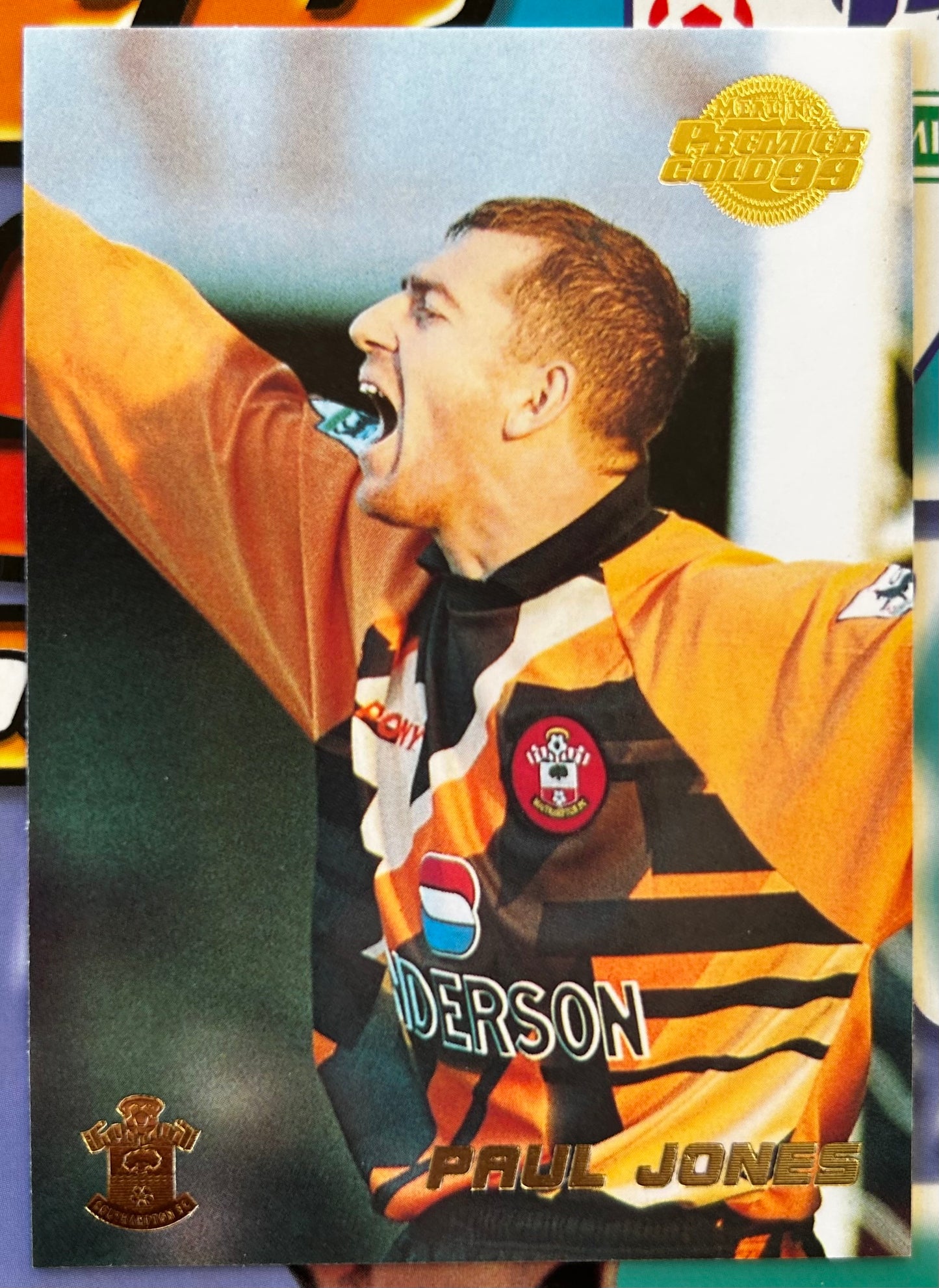 Merlin's Premier Gold 99 Trading Cards - PAUL JONES (SOUTHAMPTON) #122