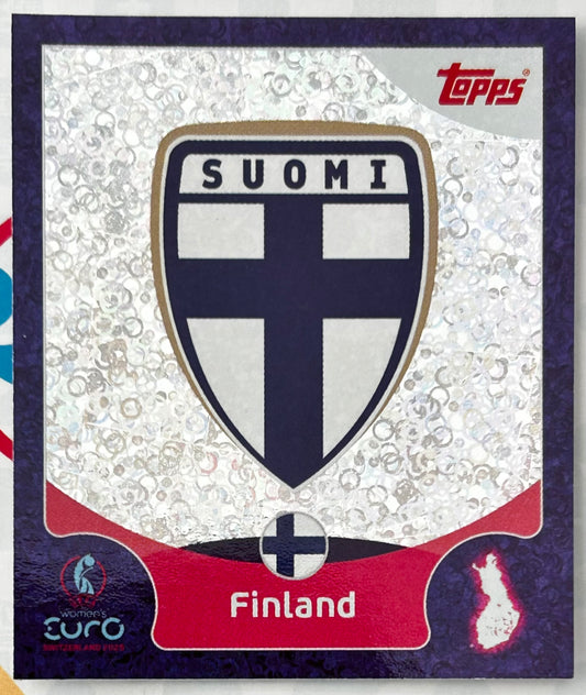 Topps UEFA Women's EURO 2025 Sticker Collection - EMBLEM (FINLAND) Holo Foil #15