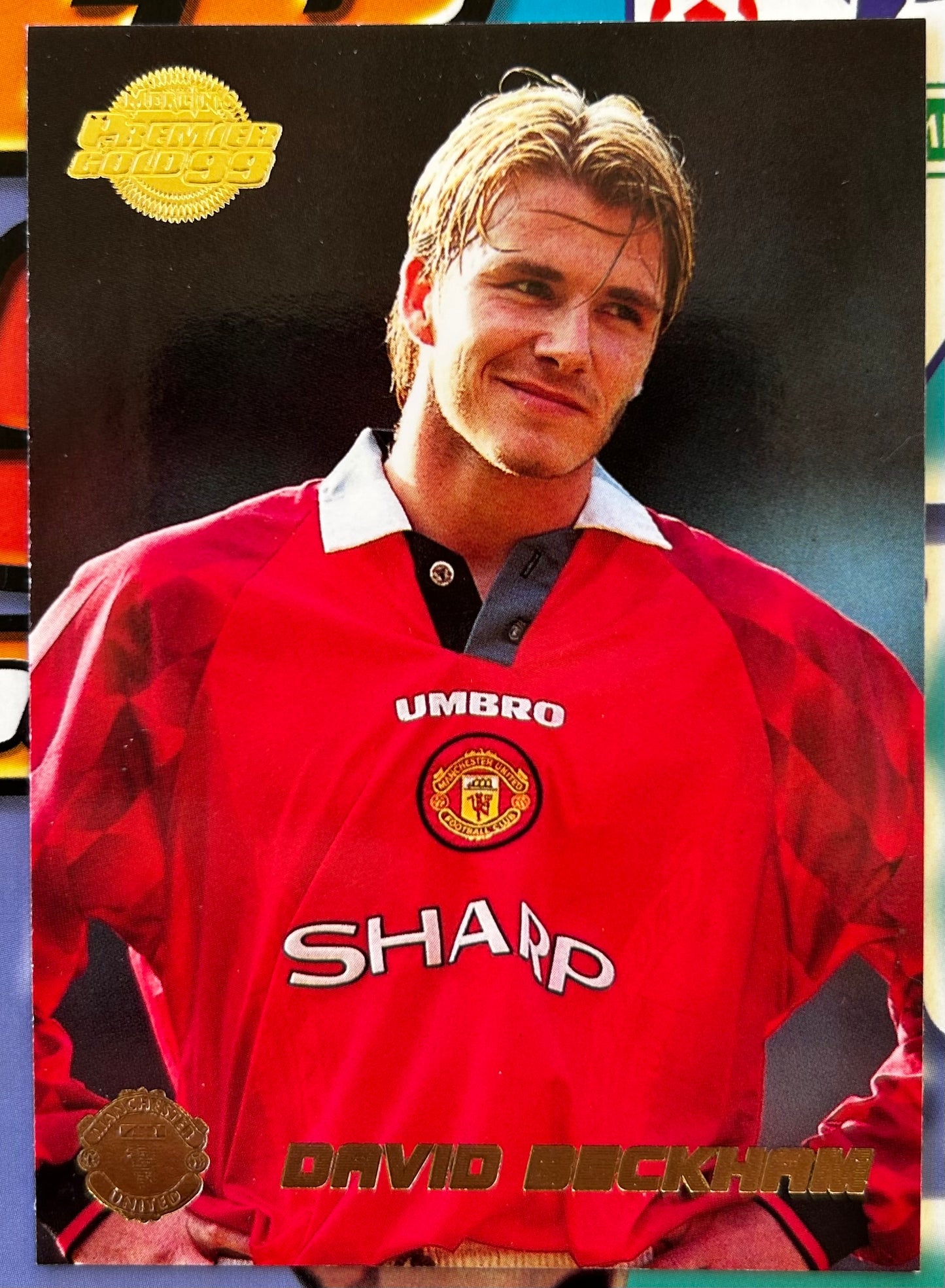 Merlin's Premier Gold 99 Trading Cards - DAVID BECKHAM (MANCHESTER UNITED) #86