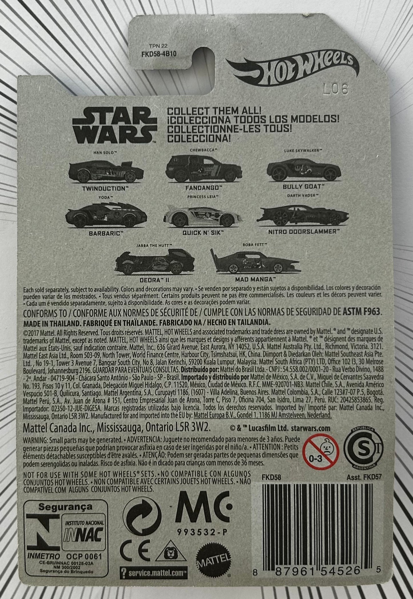 Mattel Hot Wheels Diecast 1:64 - Han Solo 1/8 Star Wars