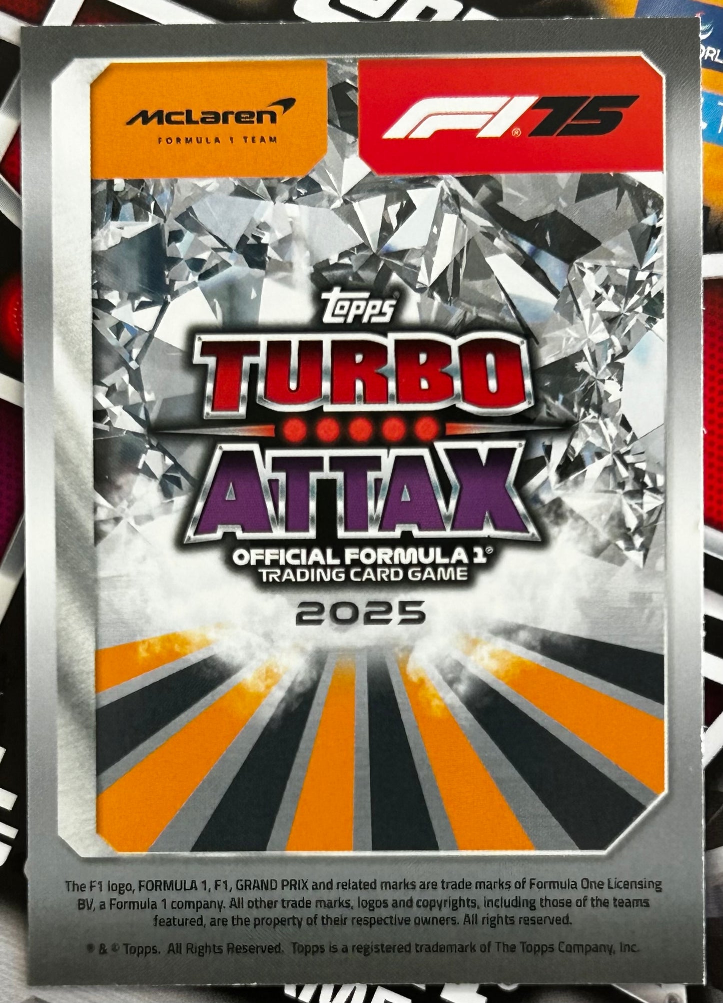 Topps F1 Turbo Attax 2025 - OSCAR PIASTRI (McLAREN) Aquamarine Limited Edition LE26 *Topps UK Exclusive*