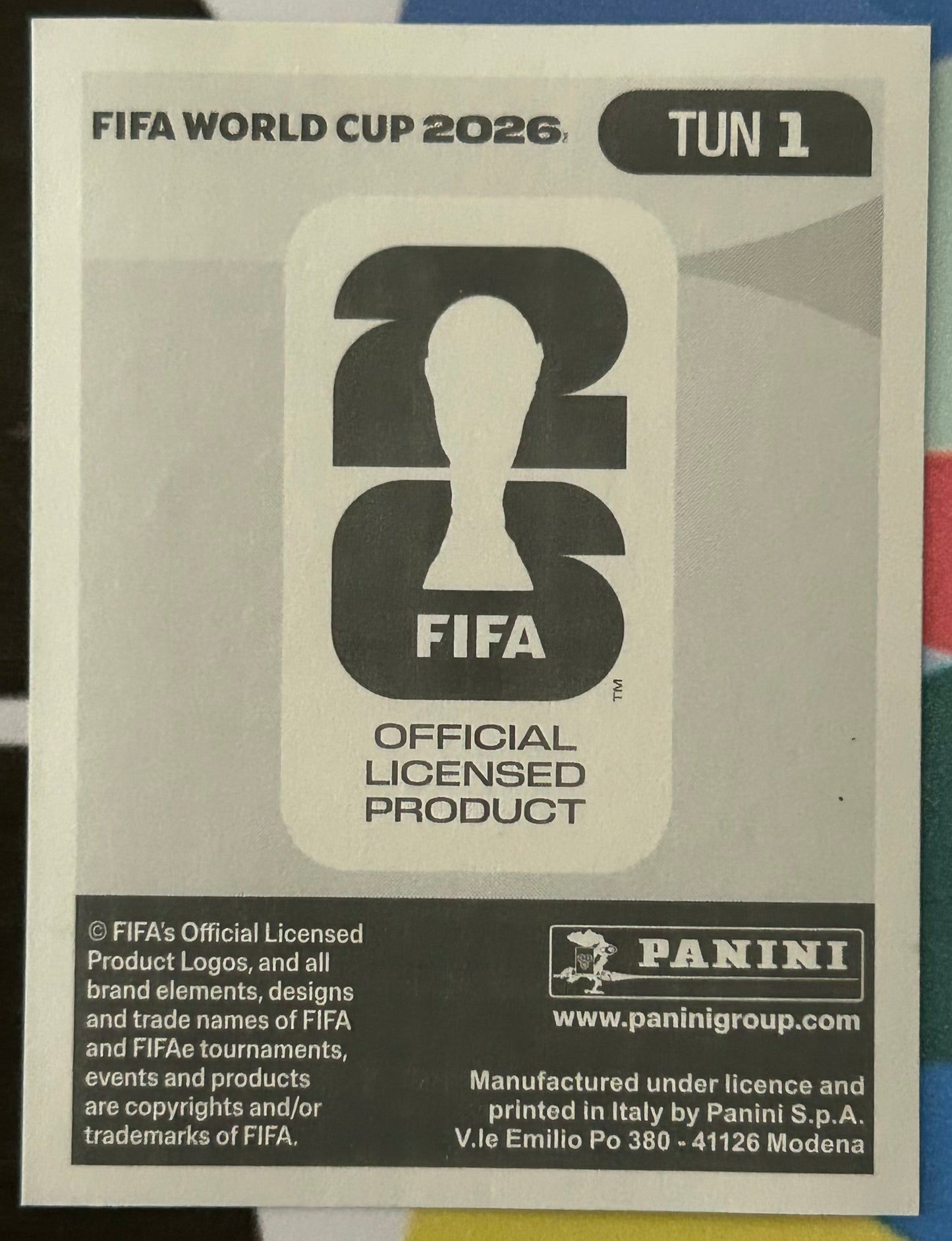 Panini FIFA World Cup 2026 Official Sticker Collection - EMBLEM (TUNISIA) Foil Sticker TUN1