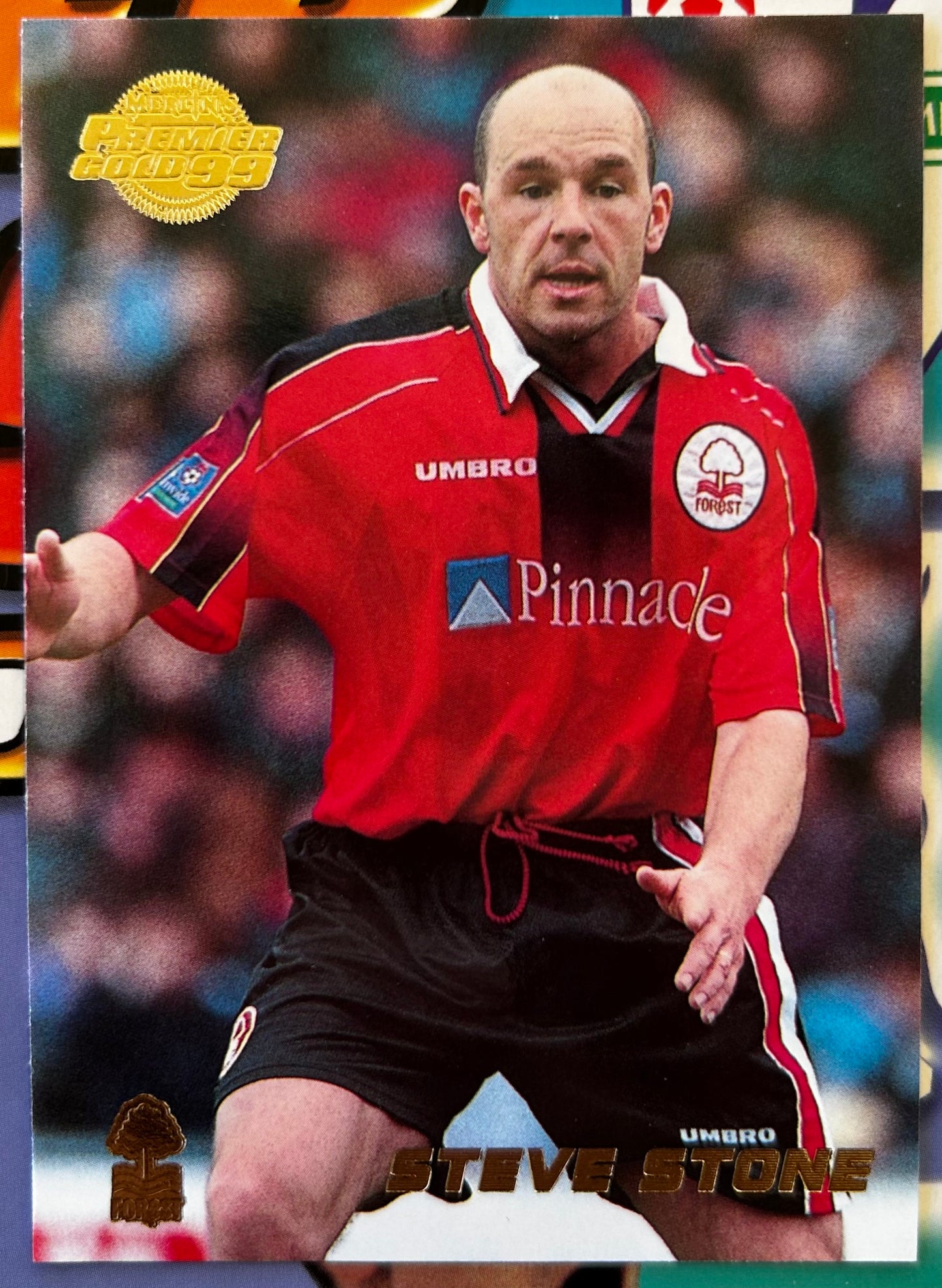 Merlin's Premier Gold 99 Trading Cards - STEVE STONE (NOTTINGHAM FOREST) #111