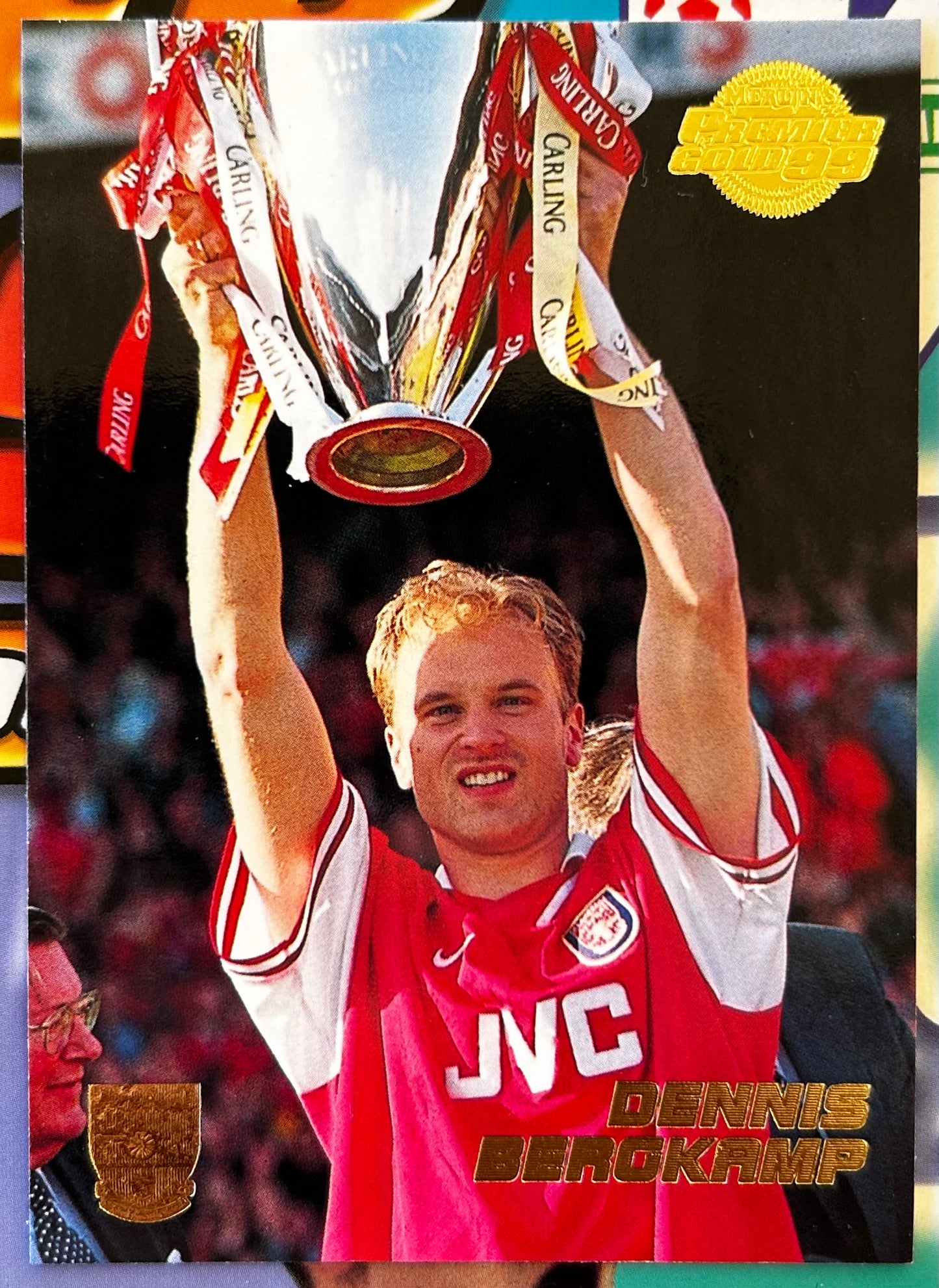 Merlin's Premier Gold 99 Trading Cards - DENNIS BERGKAMP (ARSENAL) #8