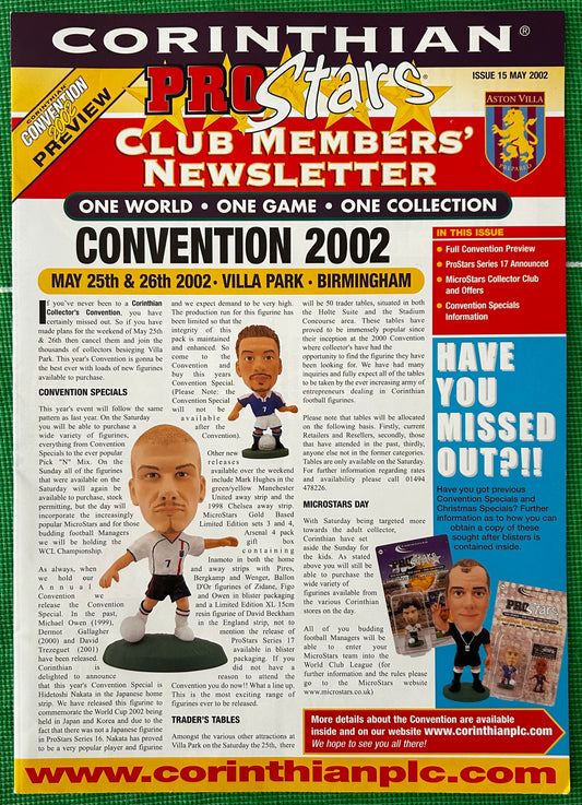 Corinthian ProStars Collector Club Members Newsletter - Issue 15 May 2002