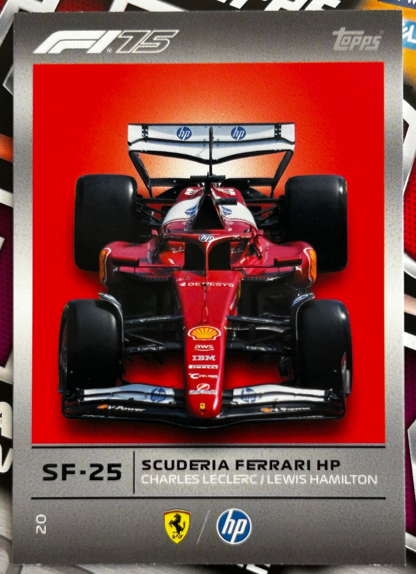 Topps F1 Turbo Attax 2025 - Single SCUDERIA FERRARI Cards (#19 - #27)